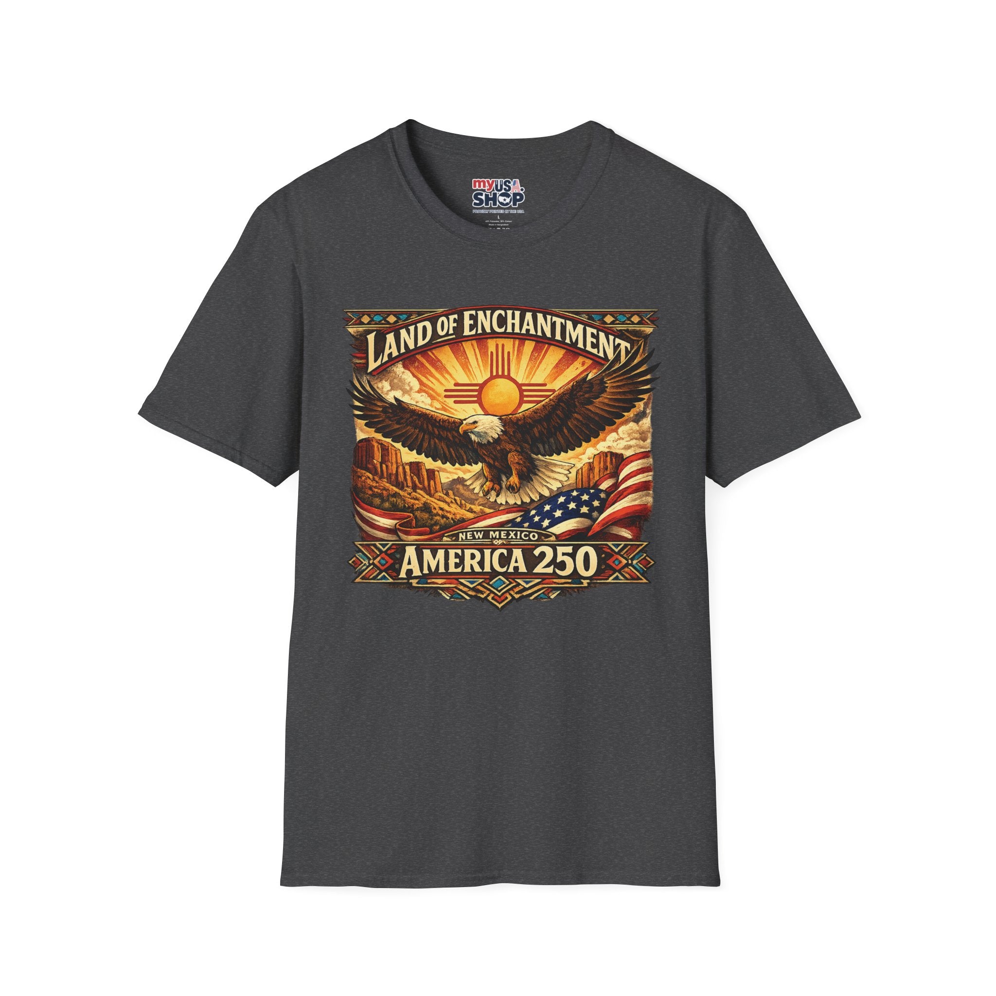 America 250 Land of Enchantment Eagle — New Mexico Patriotic Graphic Tee