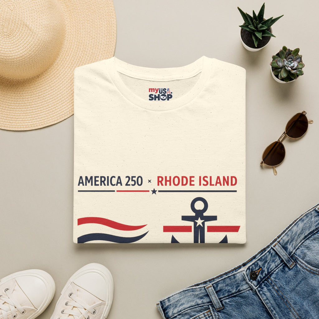 RI250 Rhode Island America 250 Shirt — Modern Nautical Graphic Tee