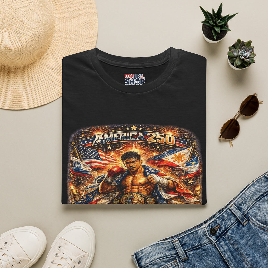 Filipino Pride 'Pinoy Heart' Graphic — America 250 Patriotic Design