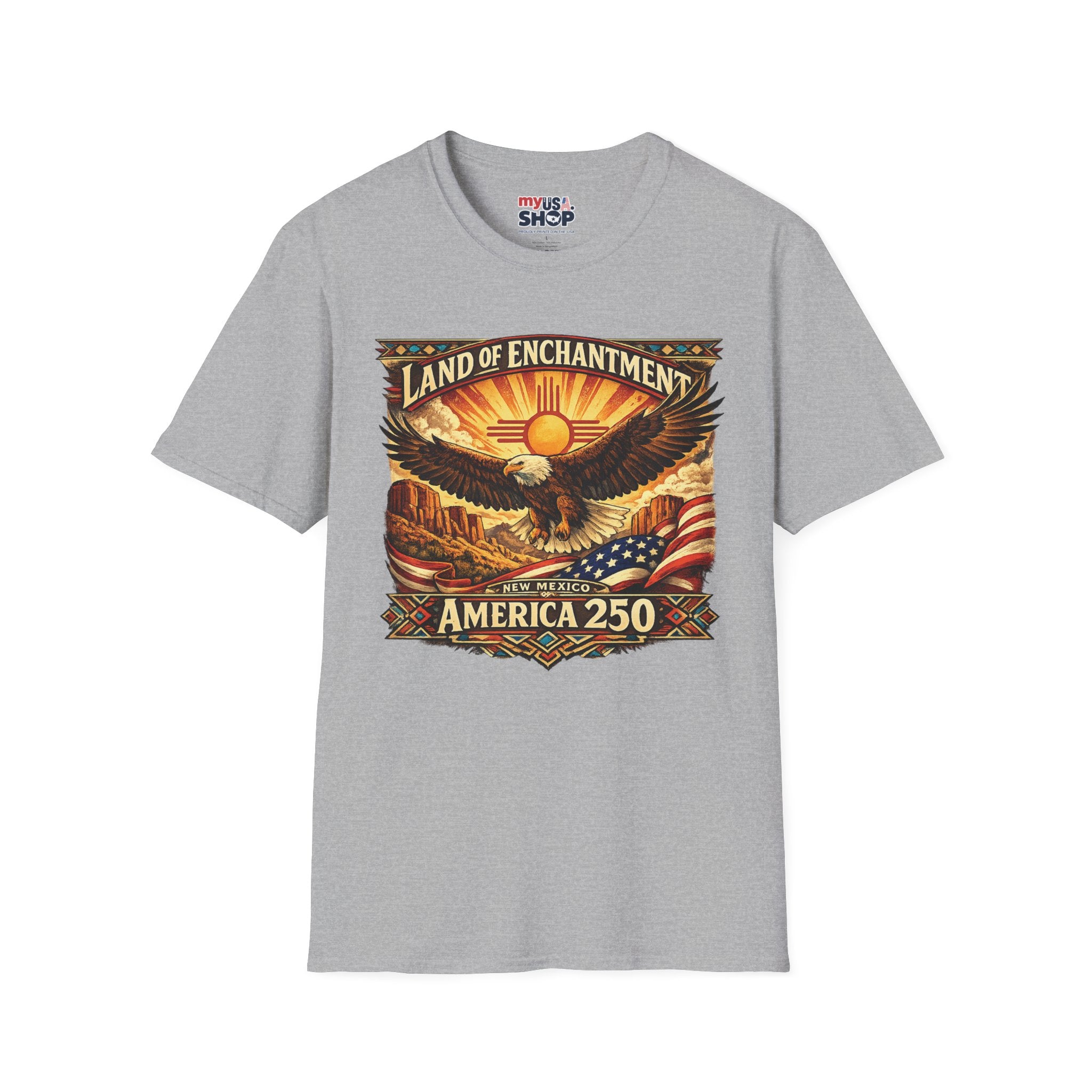 America 250 Land of Enchantment Eagle — New Mexico Patriotic Graphic Tee