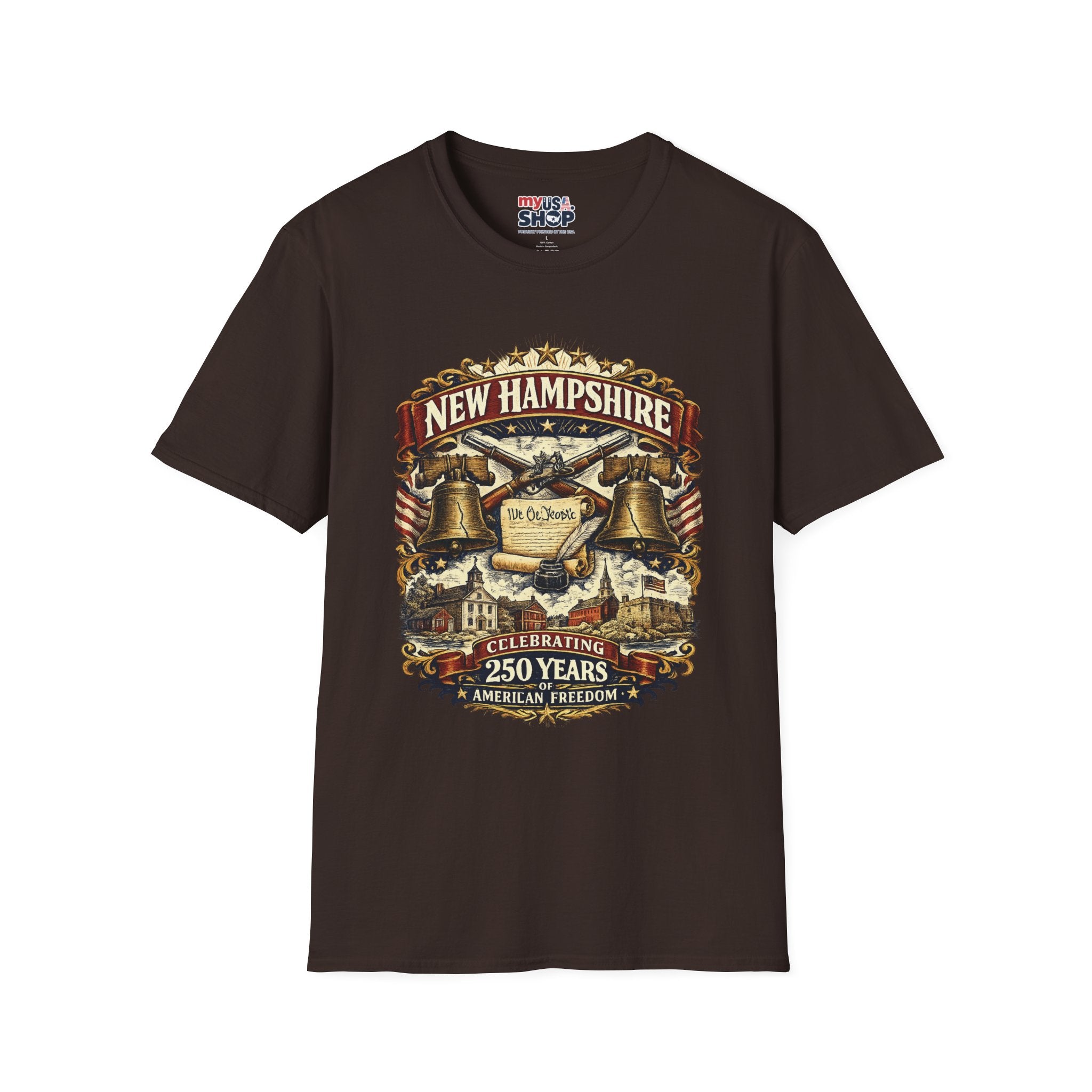 America 250 New Hampshire Heritage T-Shirt — We the People 250th Anniversary Vintage
