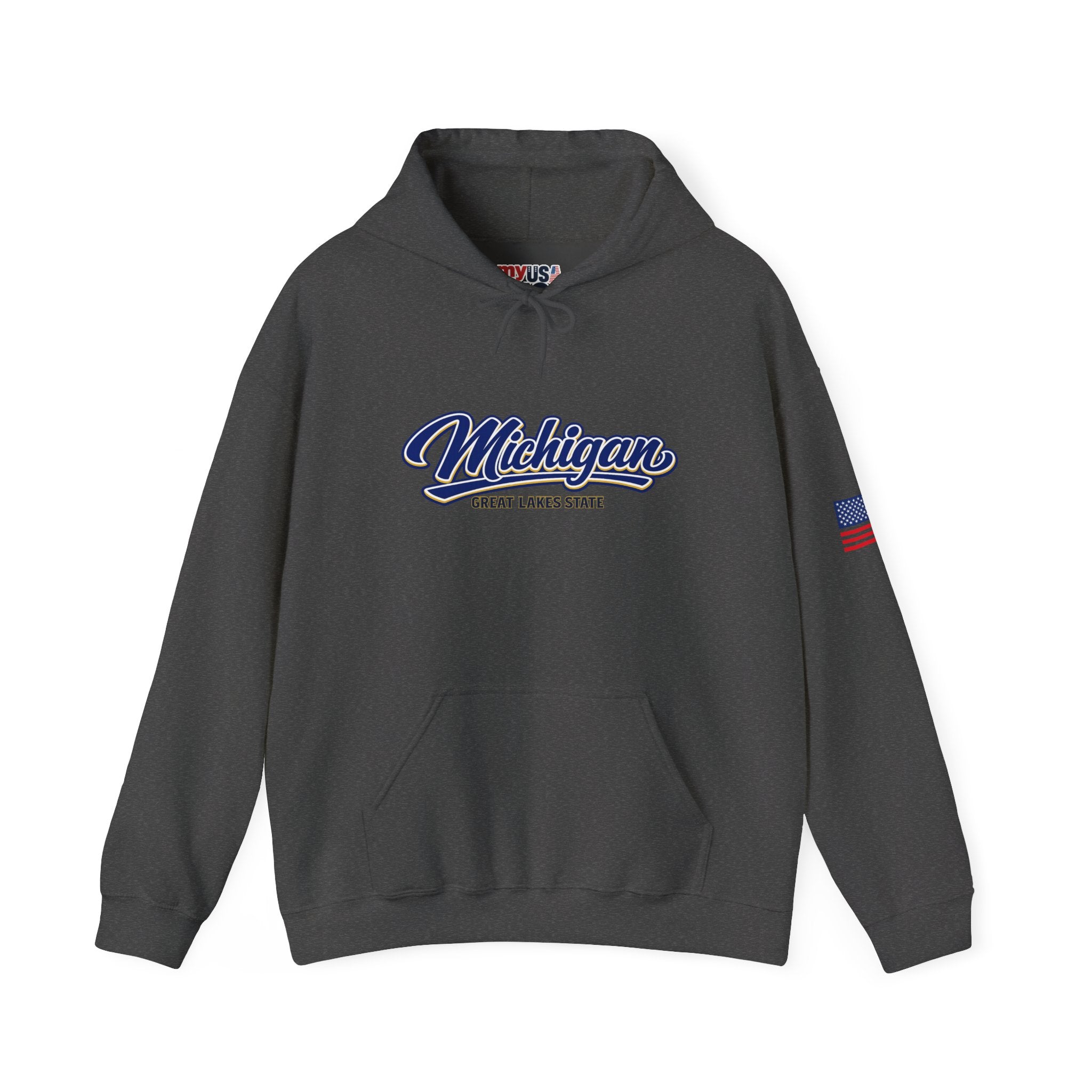Michigan Great Lakes State Heavy Blend Hooded Sweatshirt