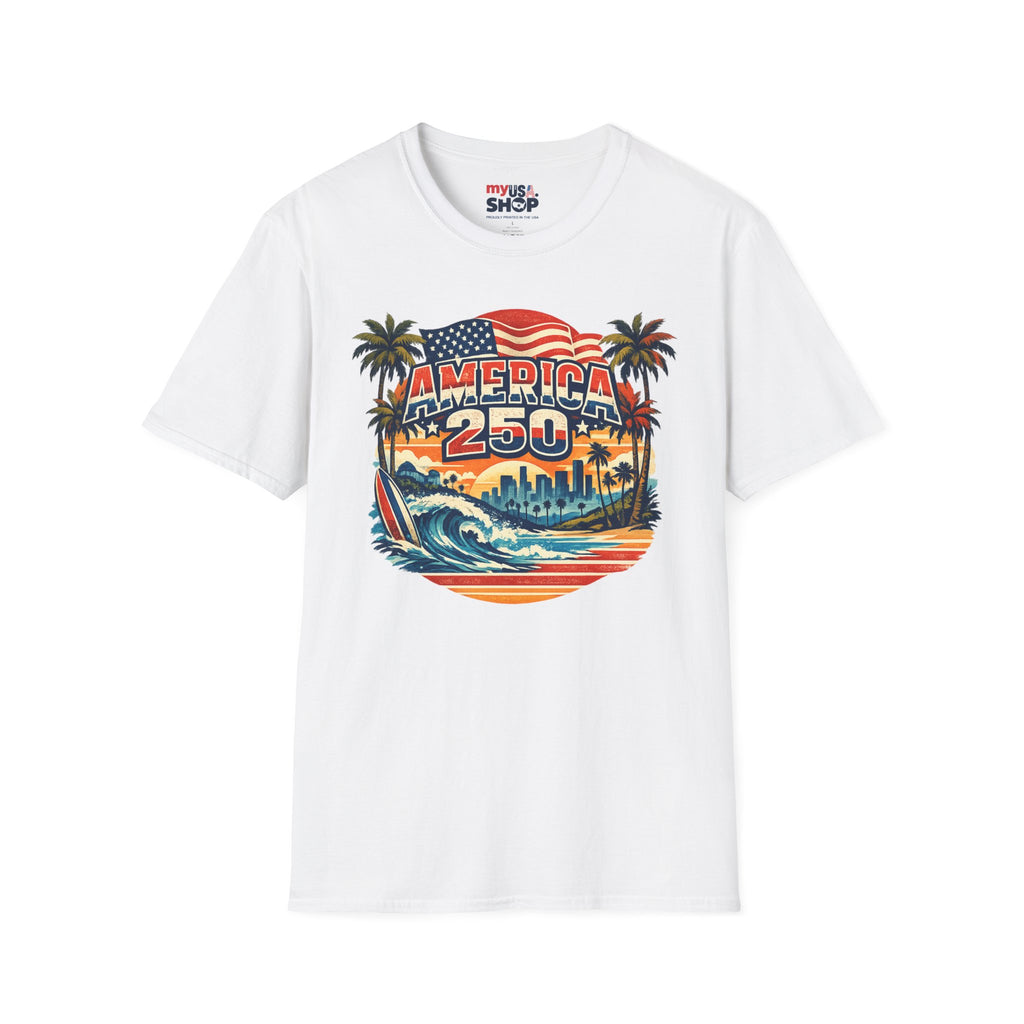 America 250 Los Angeles West Coast Patriot California Tee