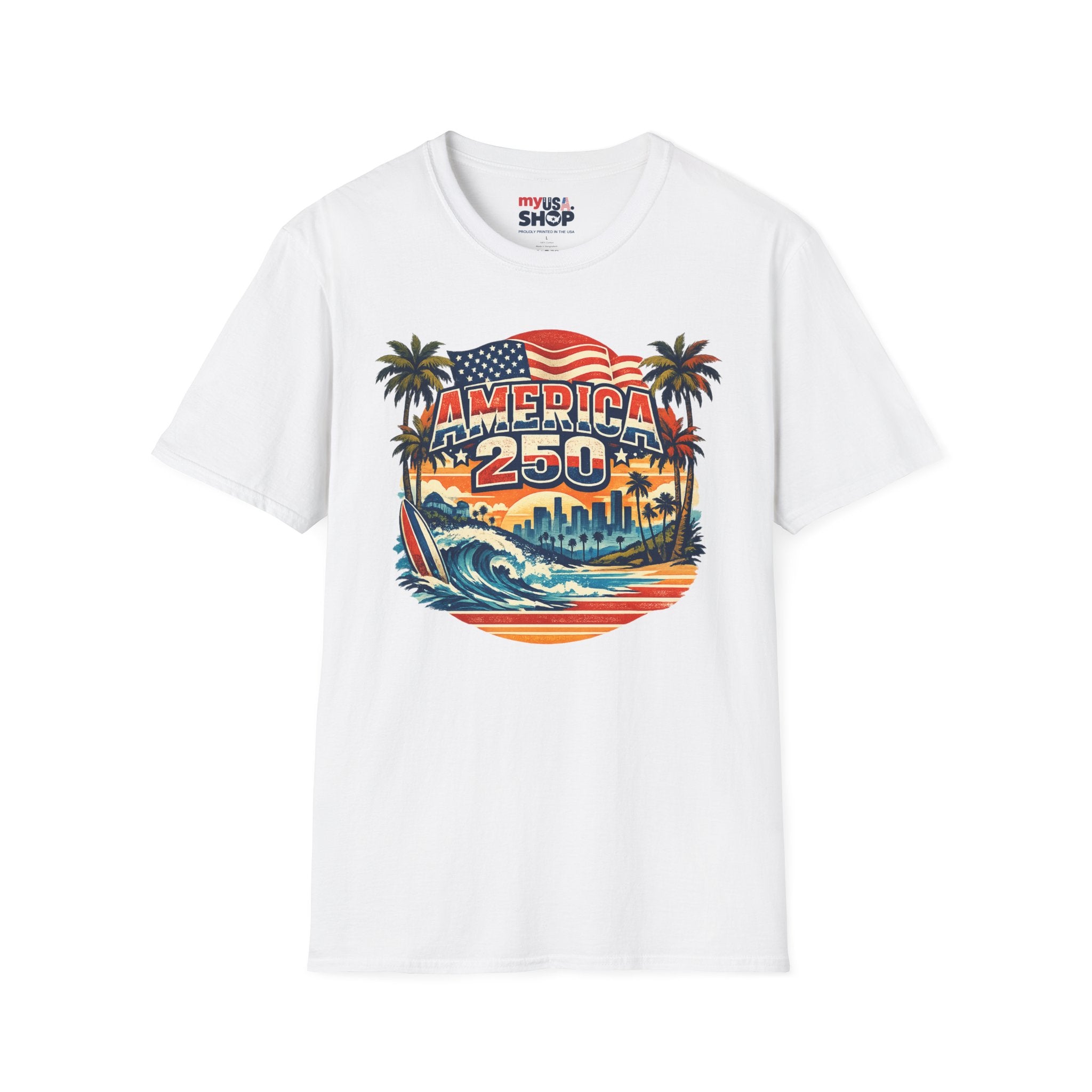 America 250 Los Angeles West Coast Patriot California Tee