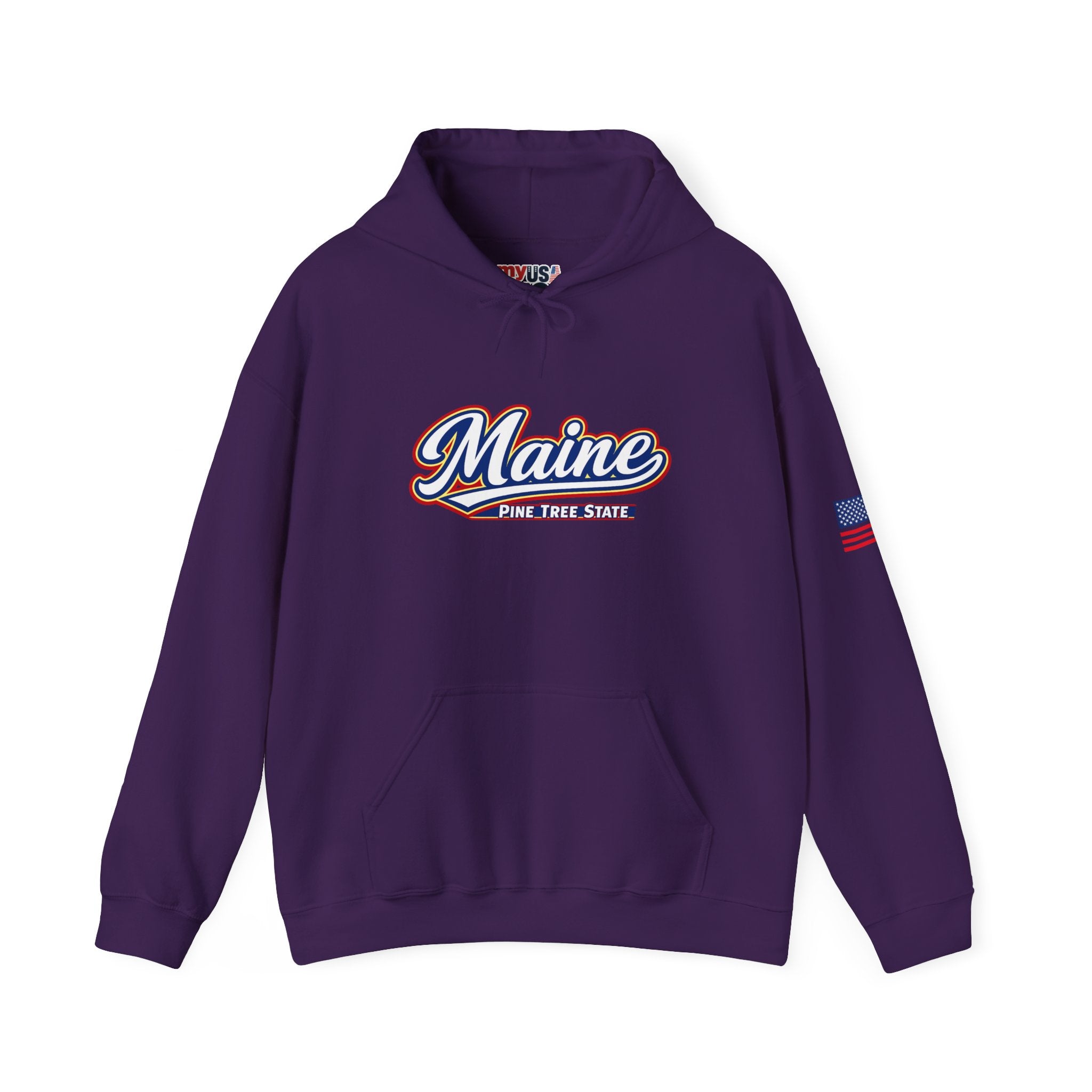 Maine Pine Tree State Heavy Blend Hooded Sweatshirt