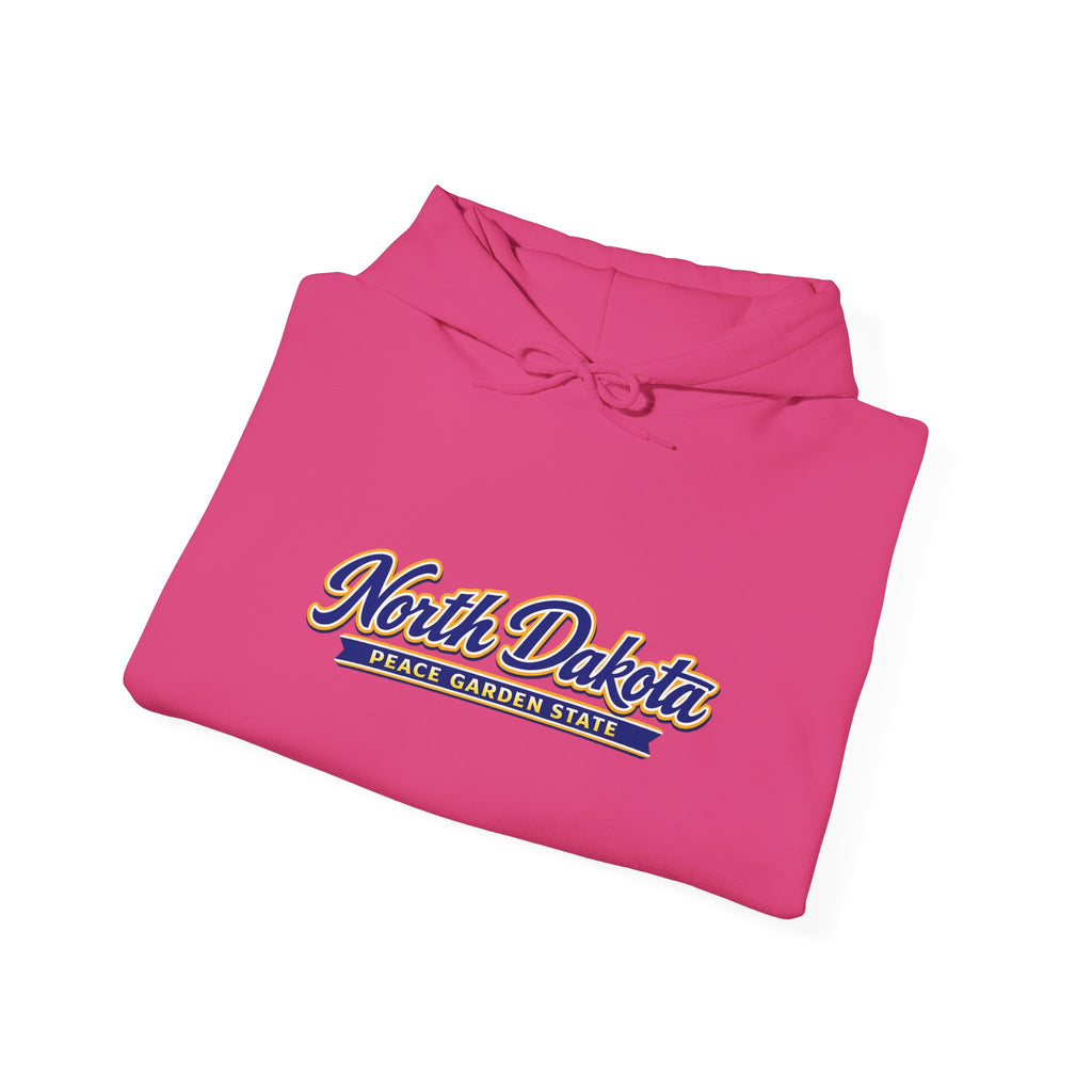 North Dakota Peace Garden State Heavy Blend Hooded Sweatshirt