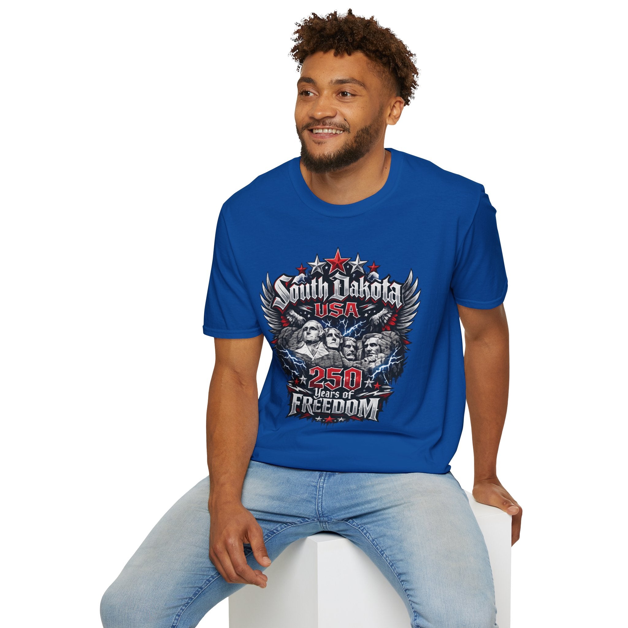 America 250 South Dakota Shirt — Freedom Anniversary Patriotic Graphic Tee