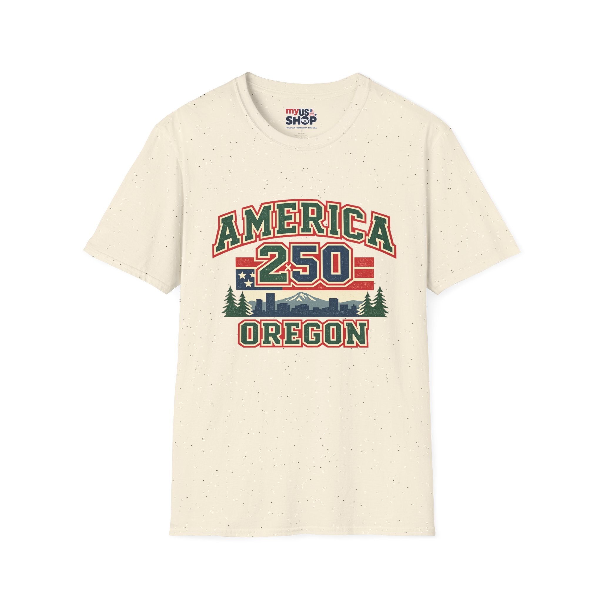 America 250 Shirt — Oregon Retro Collegiate Northwest Graphic Tee