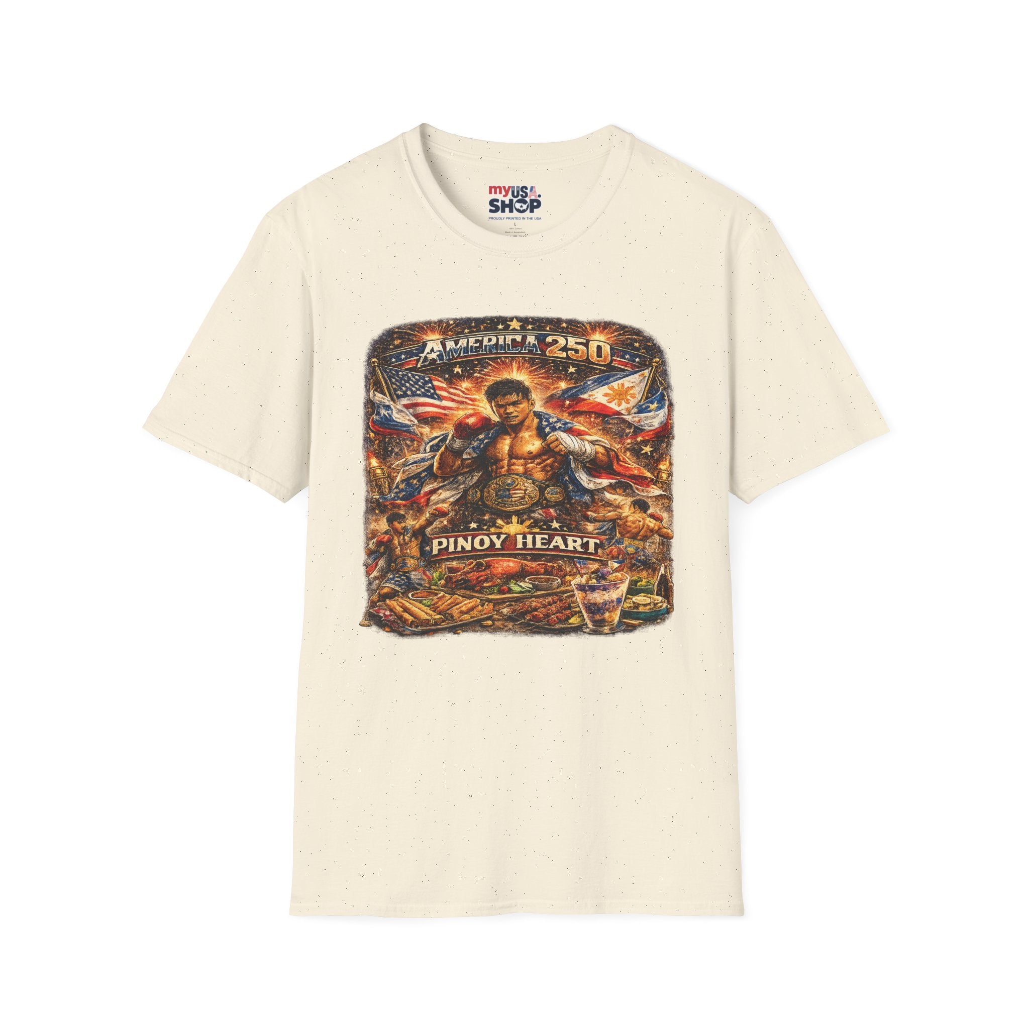 Filipino Pride 'Pinoy Heart' Graphic — America 250 Patriotic Design