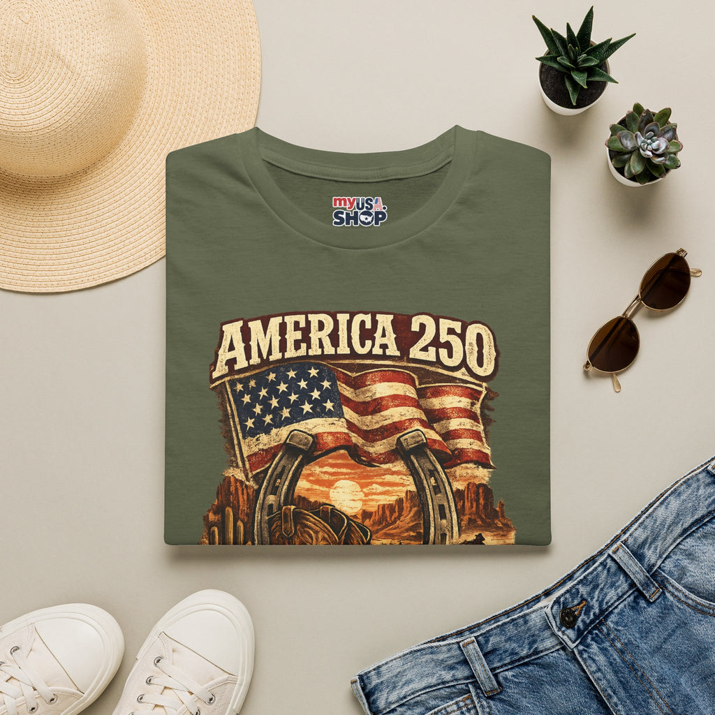 America 250 Utah T-Shirt — Freedom Frontier Western Graphic Tee