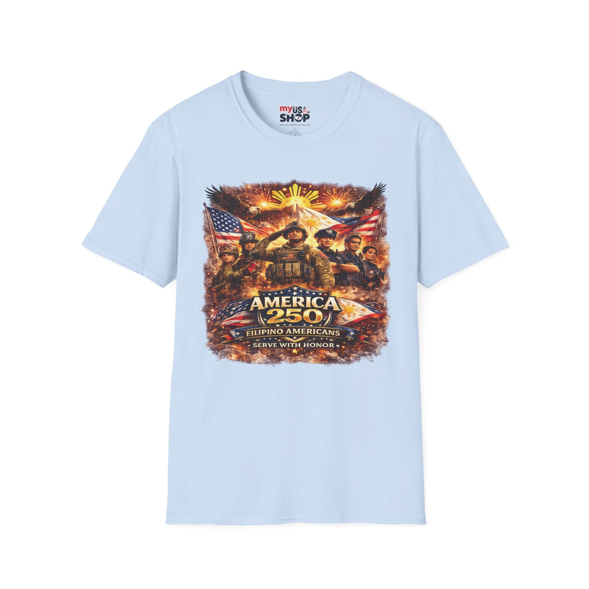 America 250 Patriotic Filipino Military Tribute