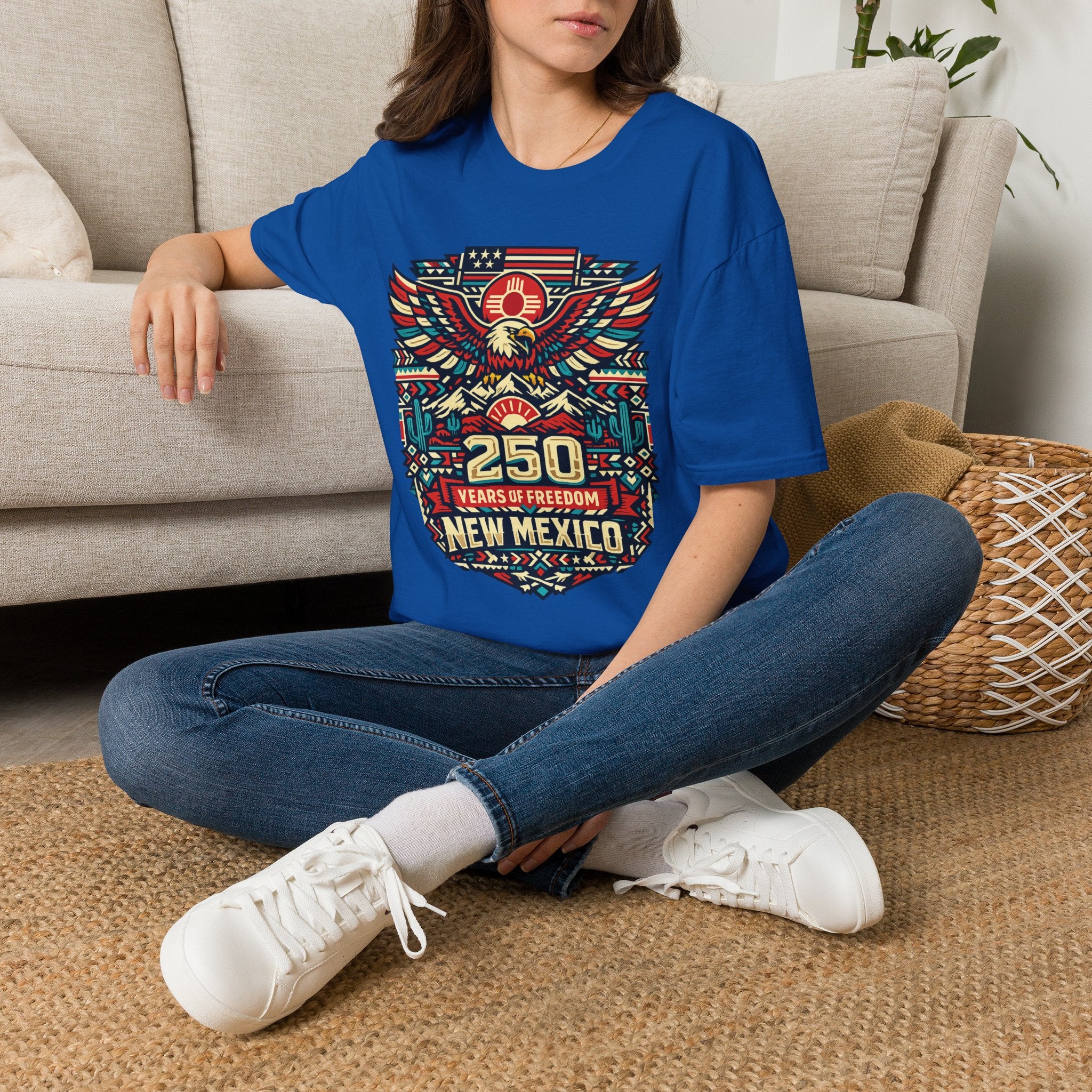 America 250 x New Mexico 250th Anniversary Eagle — State Pride Patriotic