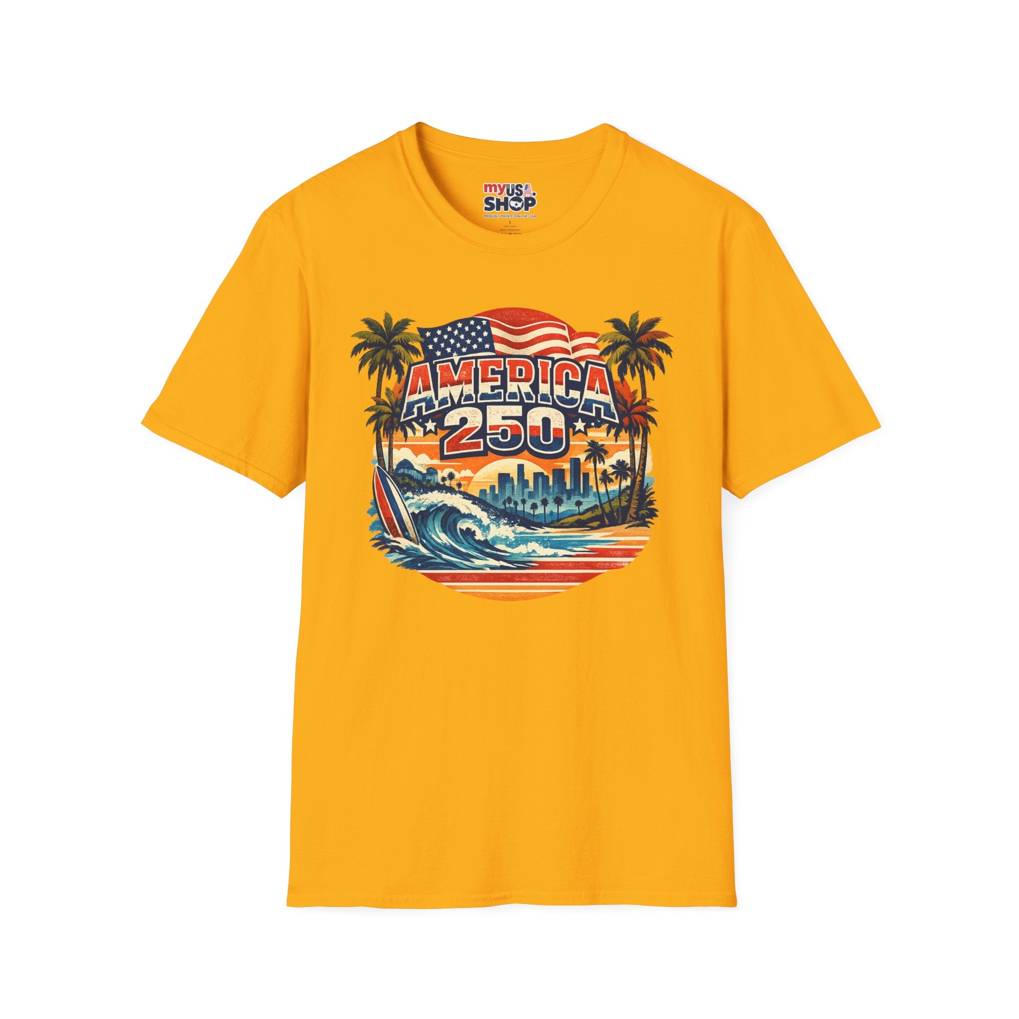 America 250 Los Angeles West Coast Patriot California Tee