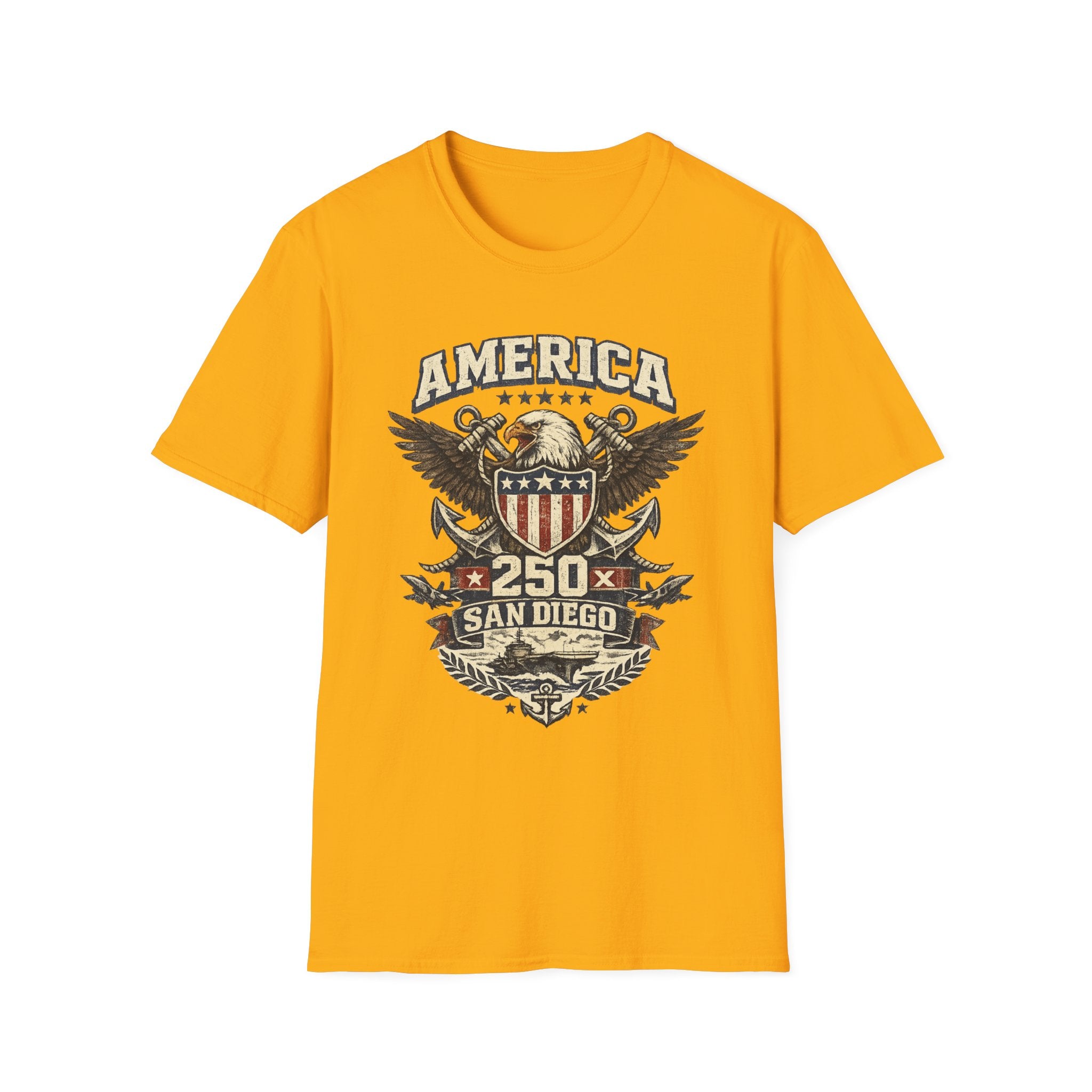 America 250 San Diego California Emblem Tee