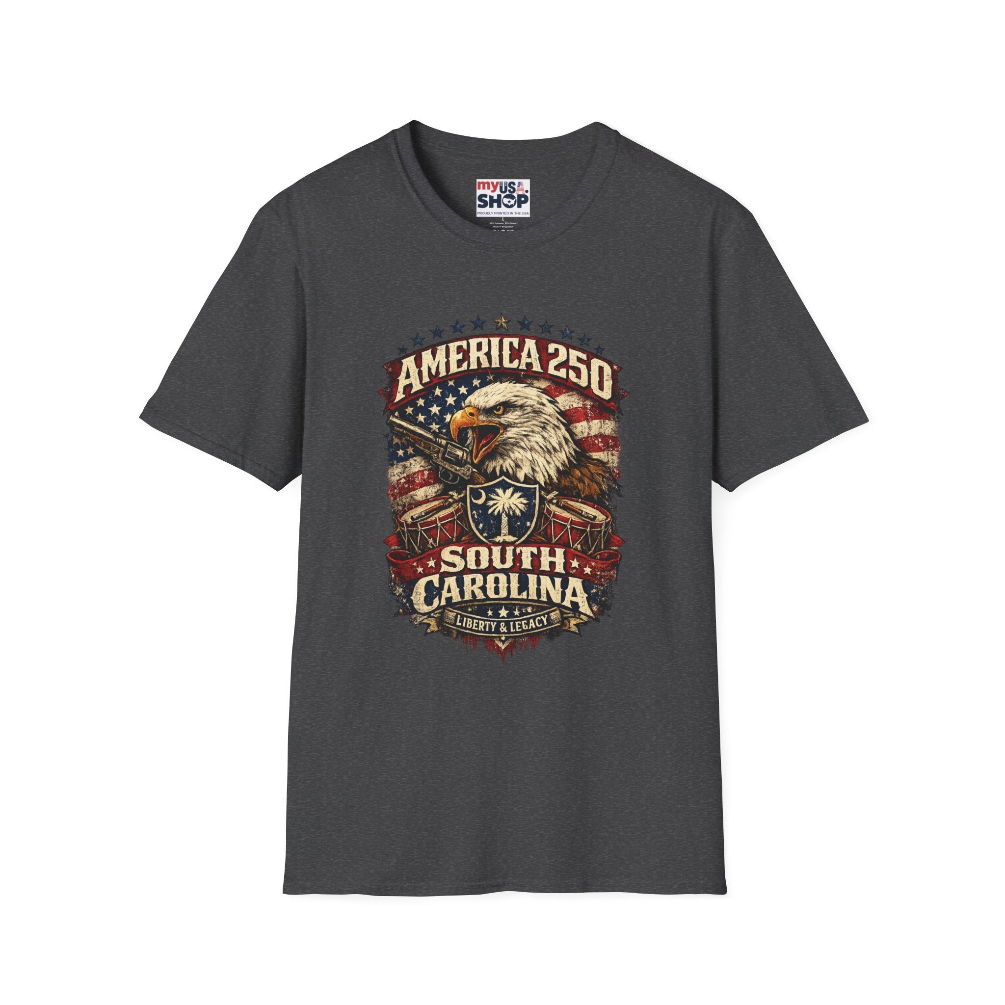 T-Shirt — America 250 South Carolina Vintage Eagle Patriotic Tee