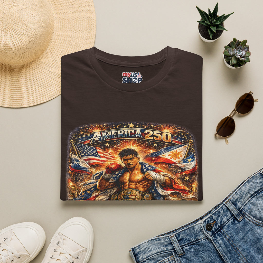 Filipino Pride 'Pinoy Heart' Graphic — America 250 Patriotic Design