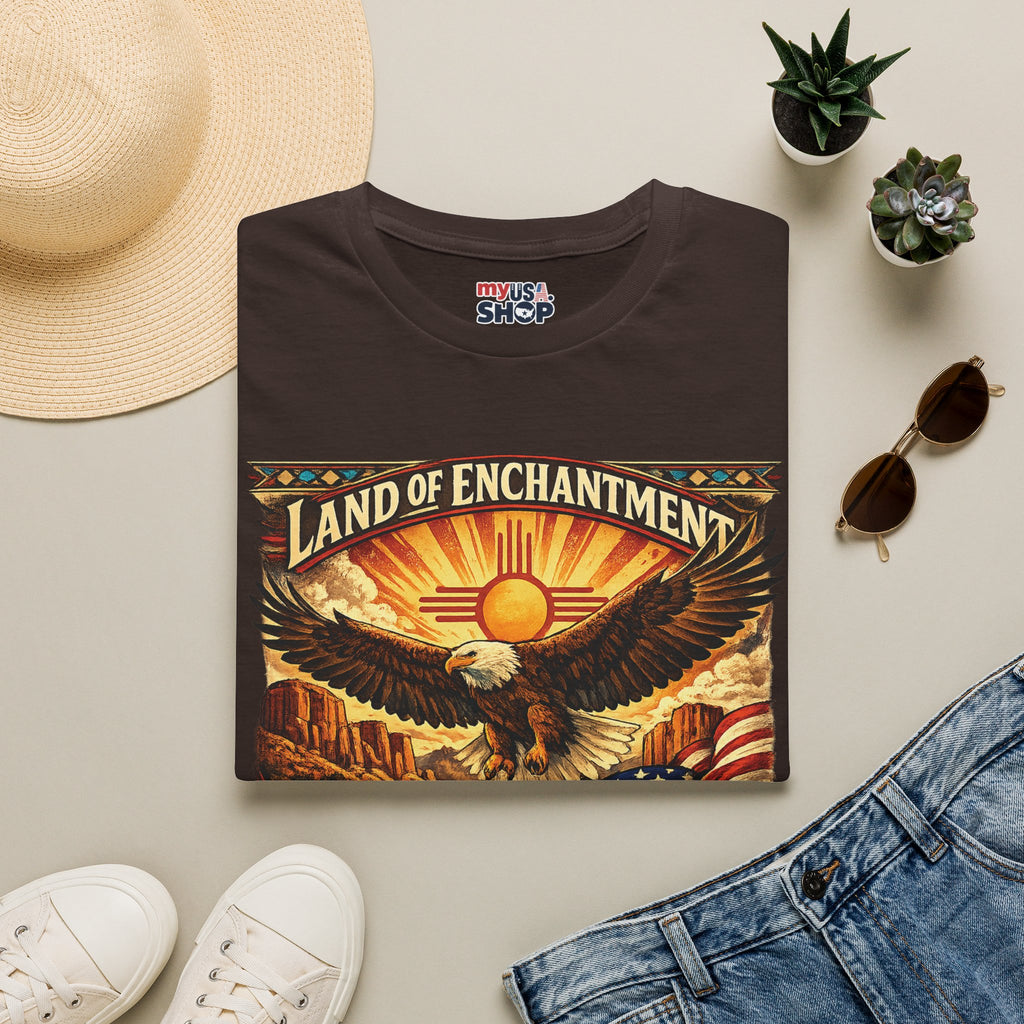 America 250 Land of Enchantment Eagle — New Mexico Patriotic Graphic Tee