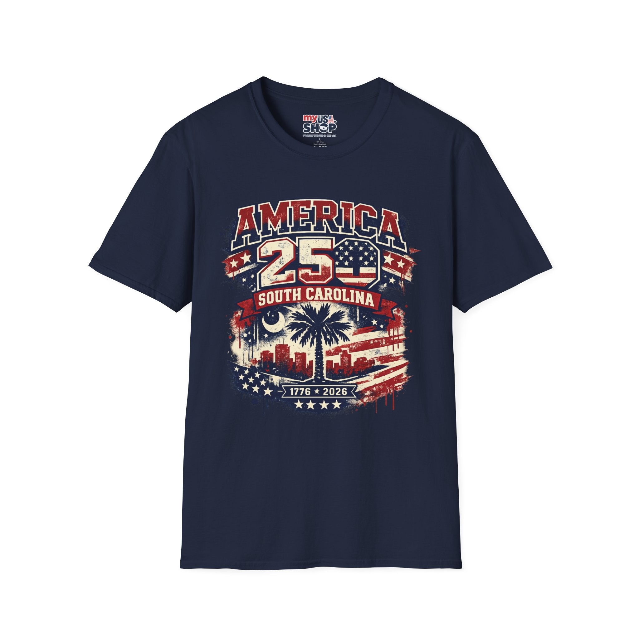 America 250 South Carolina T‑Shirt — Patriotic 250th Anniversary USA Graphic Tee
