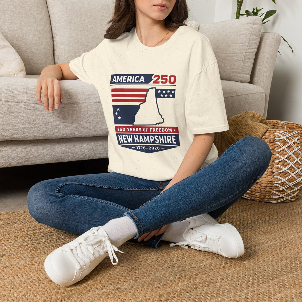 America 250 x New Hampshire Map