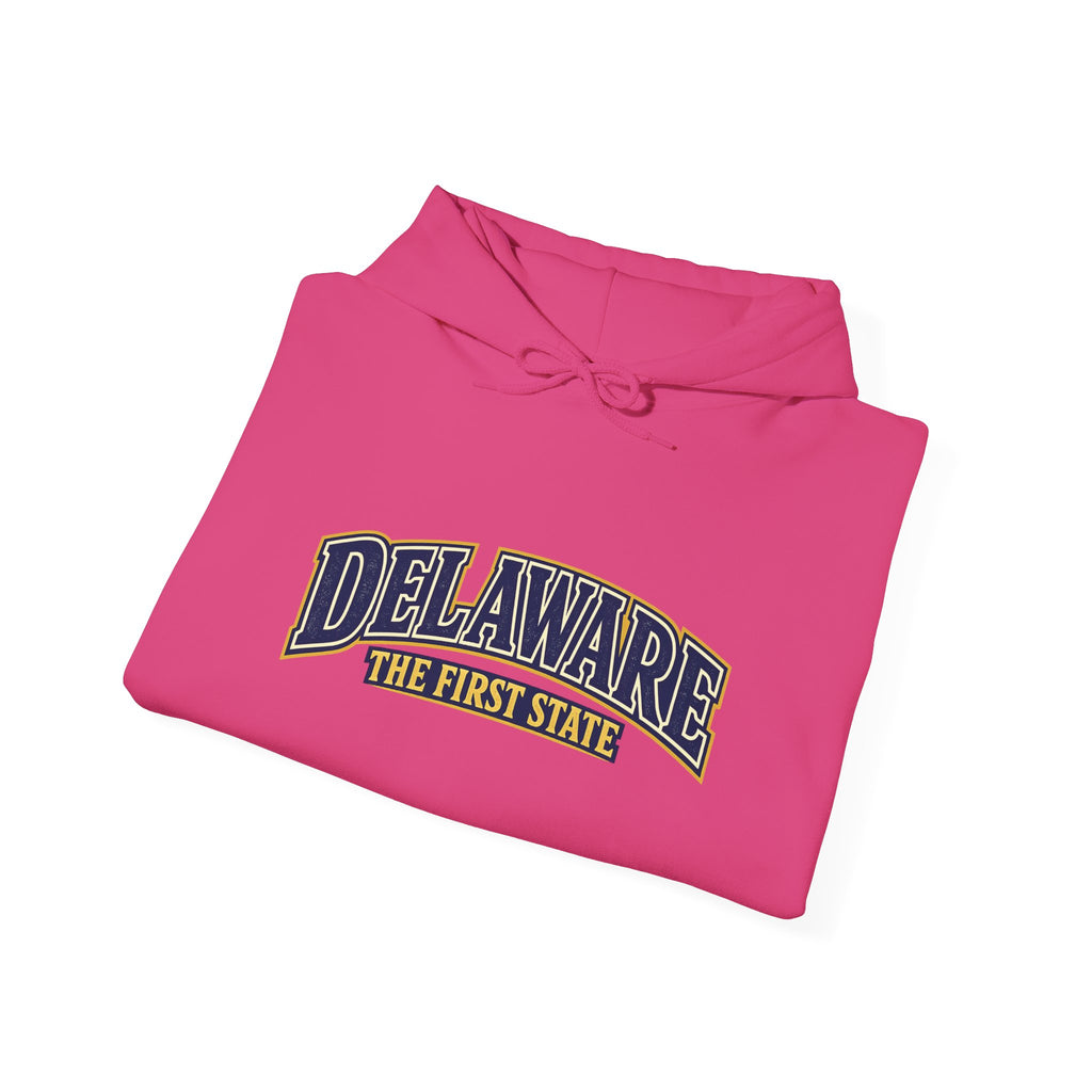 Delaware The First State Heavy Blend Hooded Sweatshirt