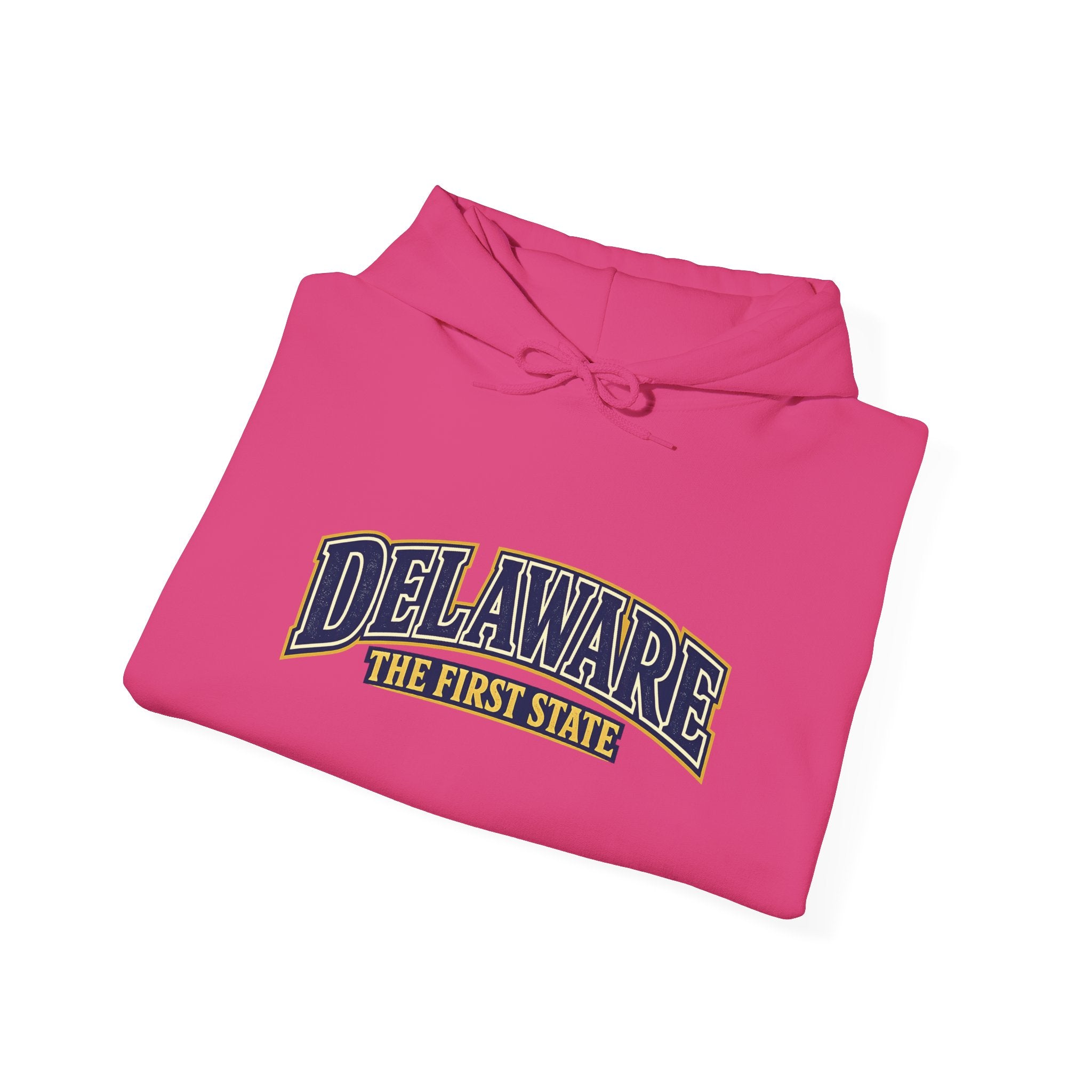 Delaware The First State Heavy Blend Hooded Sweatshirt