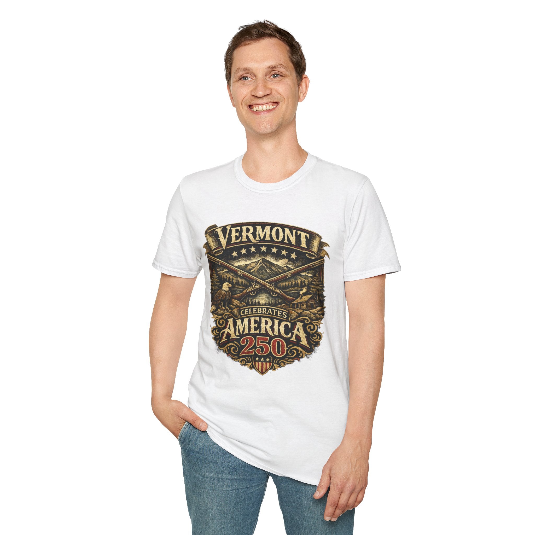 America 250 – Vermont Freedom Heritage Vintage Tee Design