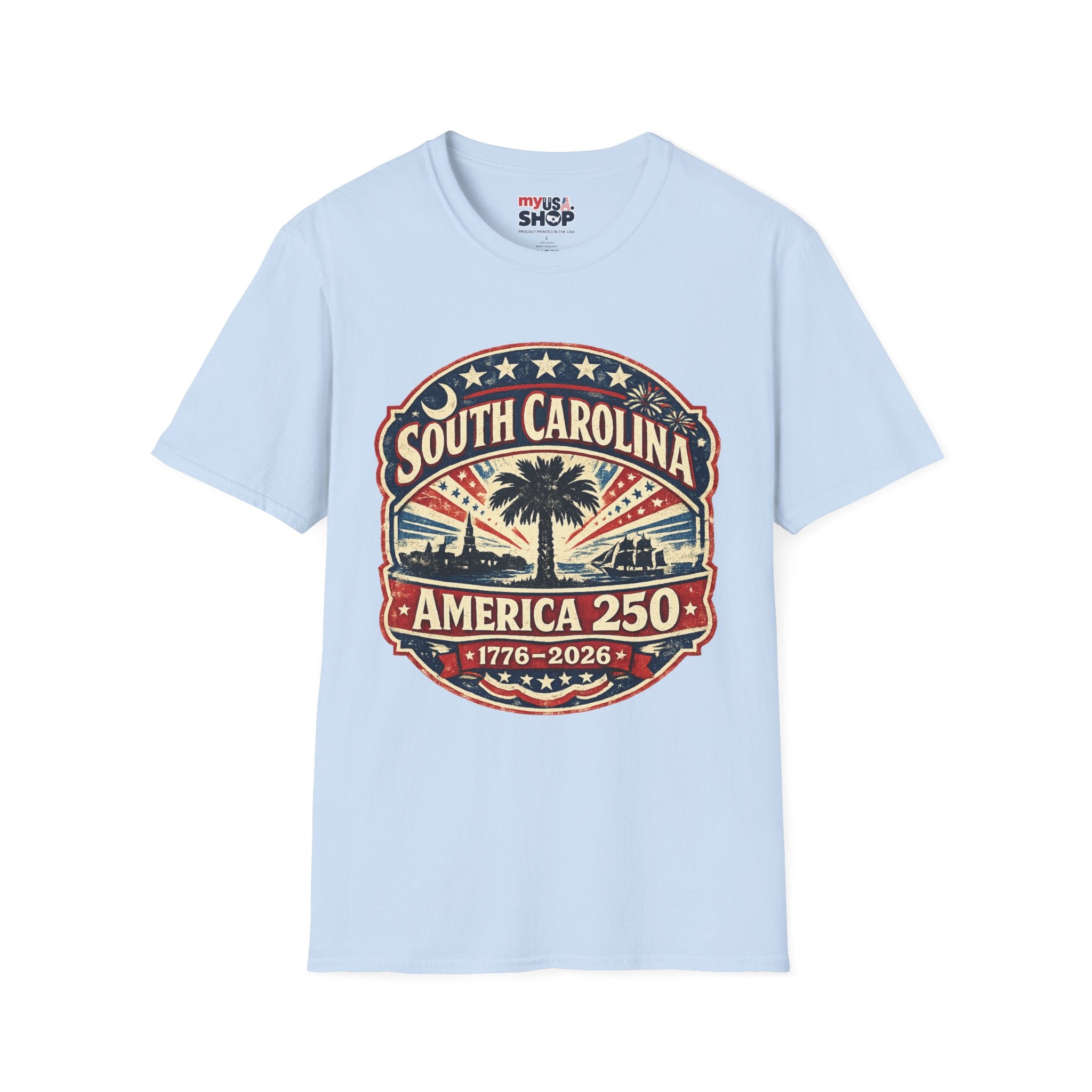 America 250 South Carolina Anniversary T-Shirt — Retro State Pride Tee