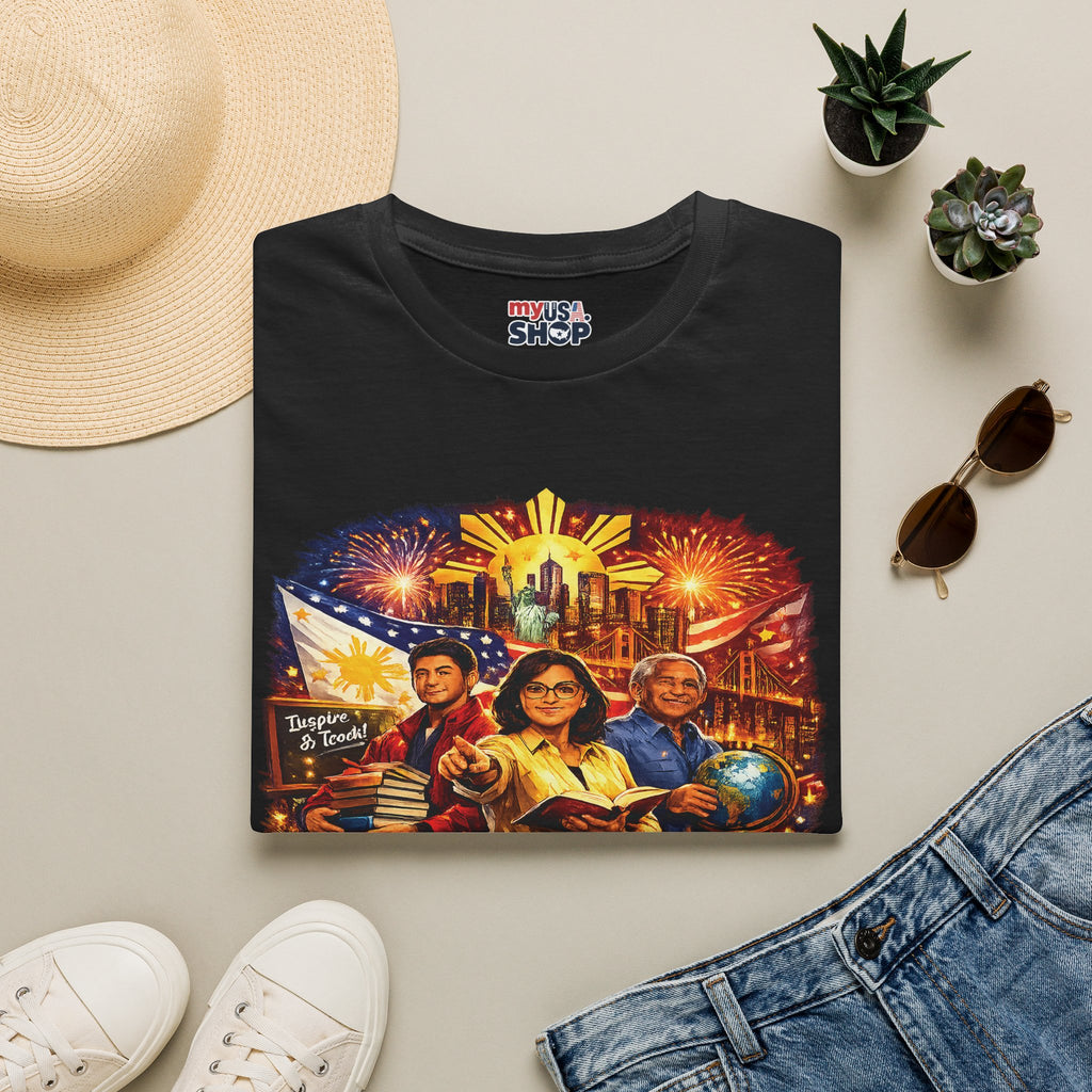 America 250 Years of Freedom Through Education Filipino American Patriotic
