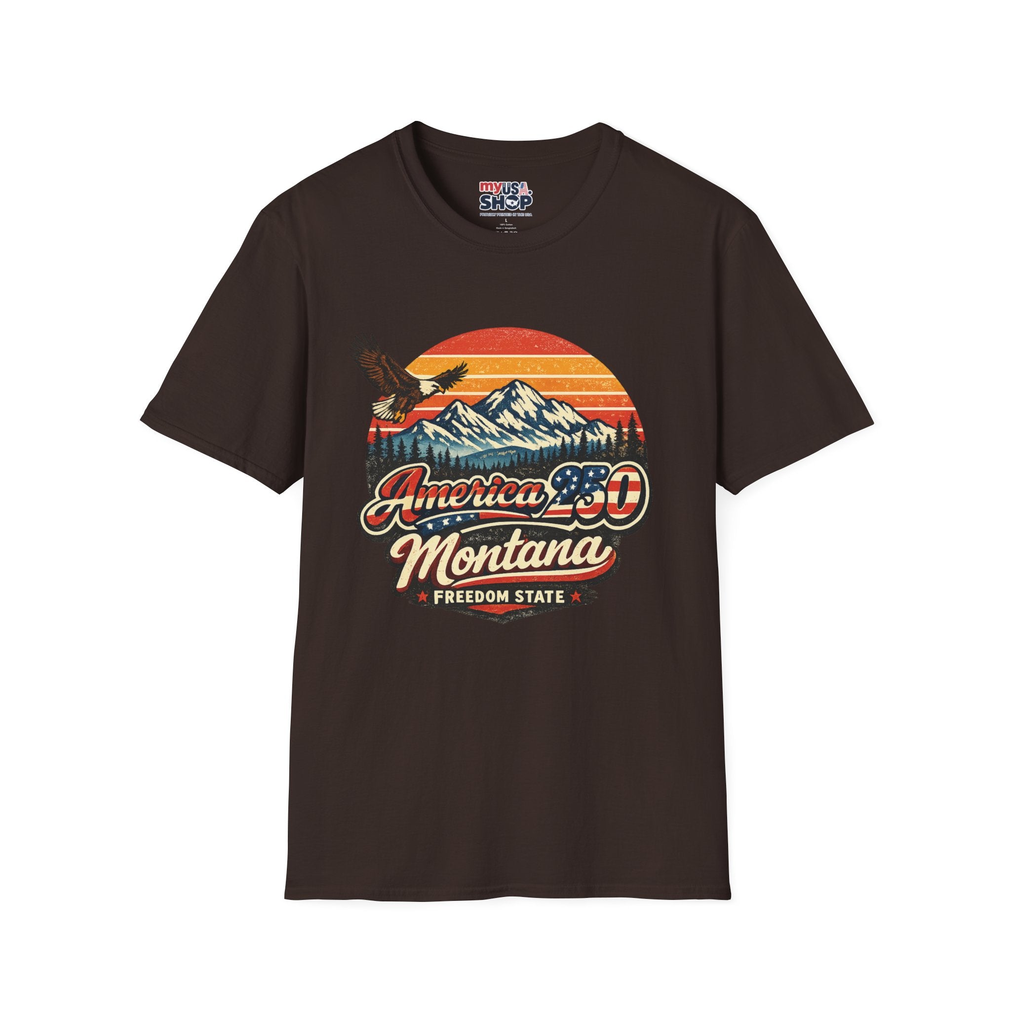 America 250 x Montana Vintage Eagle — America 80s Retro Mountain