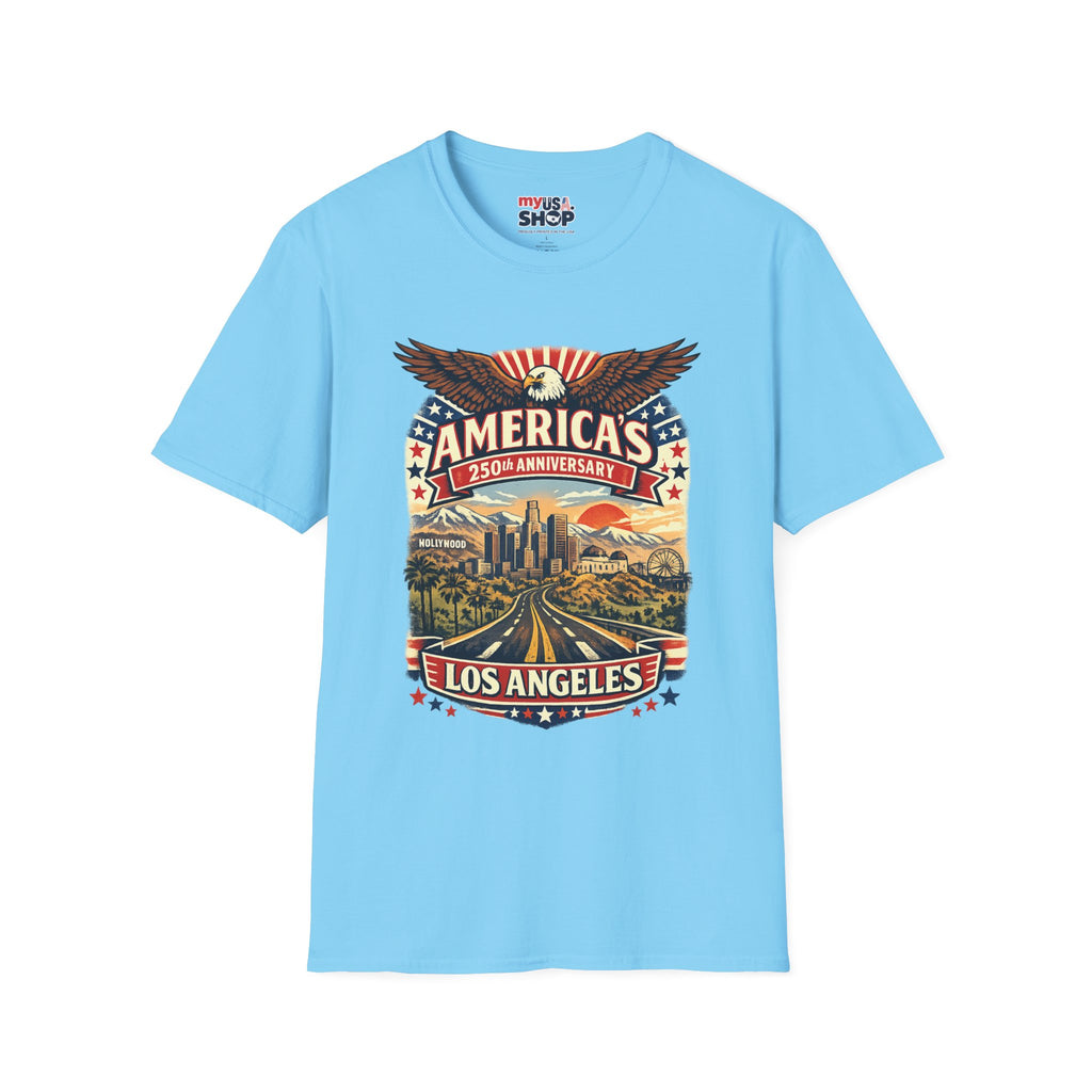 America 250 Patriotic Route to Los Angeles California Tee