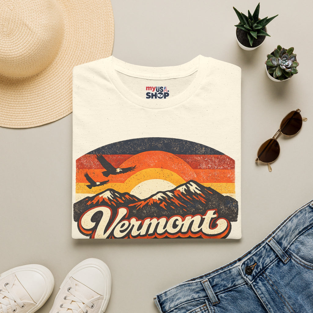 America 250 Vermont Sunset T-Shirt – Vintage Mountains