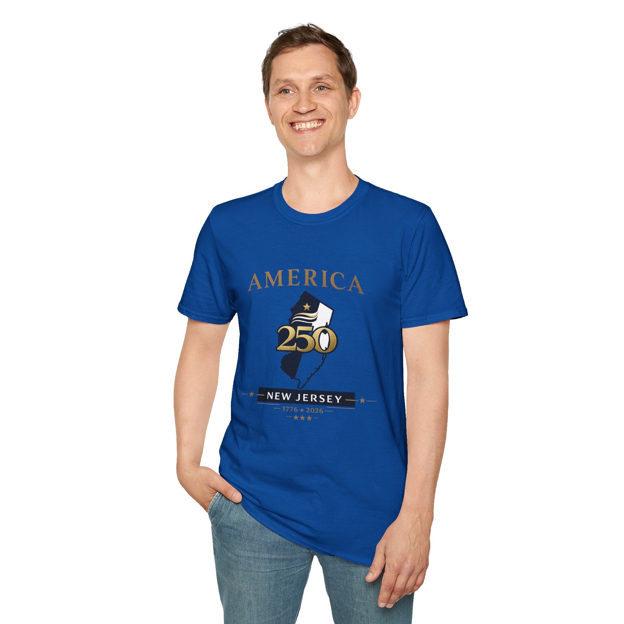 America 250 x New Jersey— Golden Map