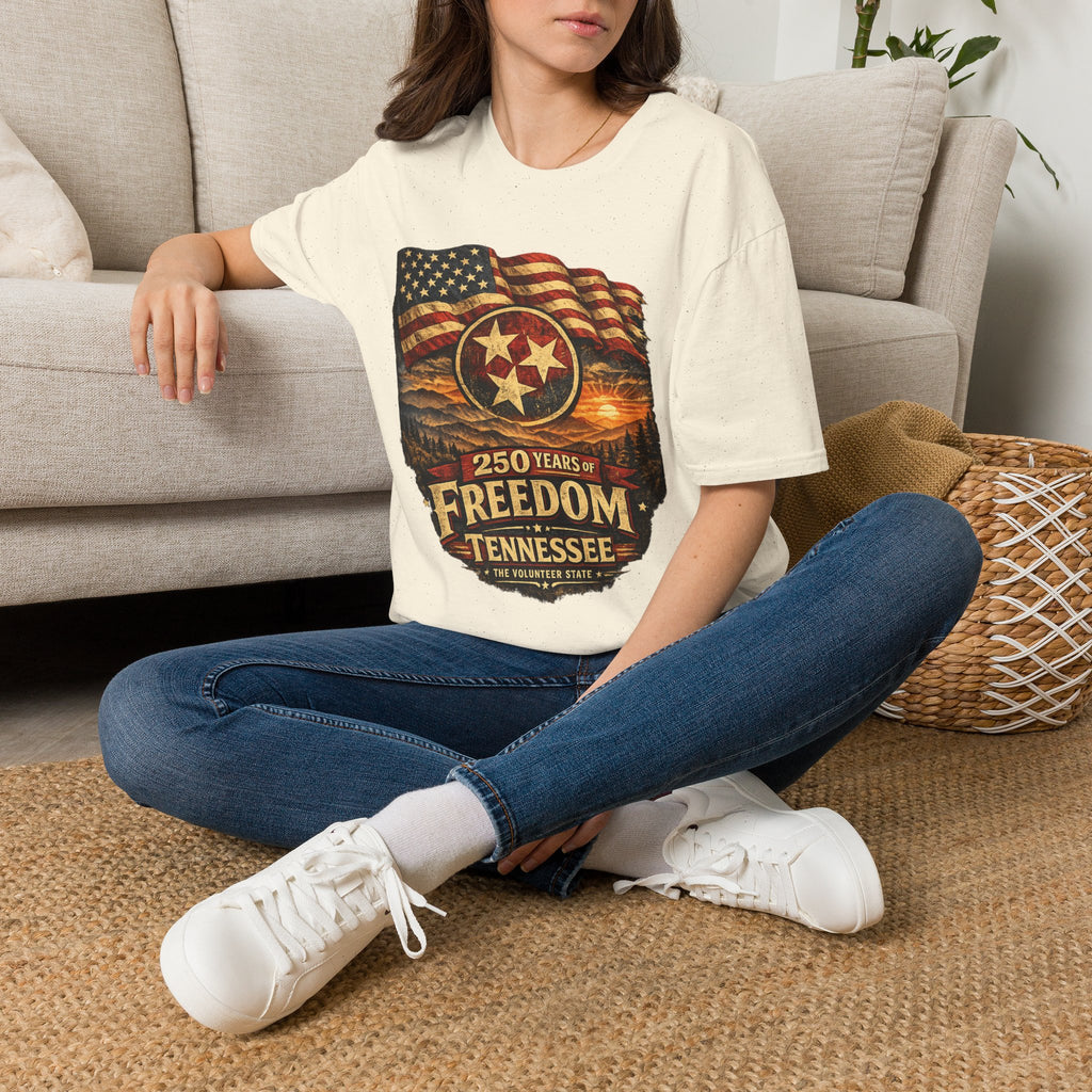 America 250 Tennessee T-Shirt — 250 Years of Freedom Patriotic Graphic Tee