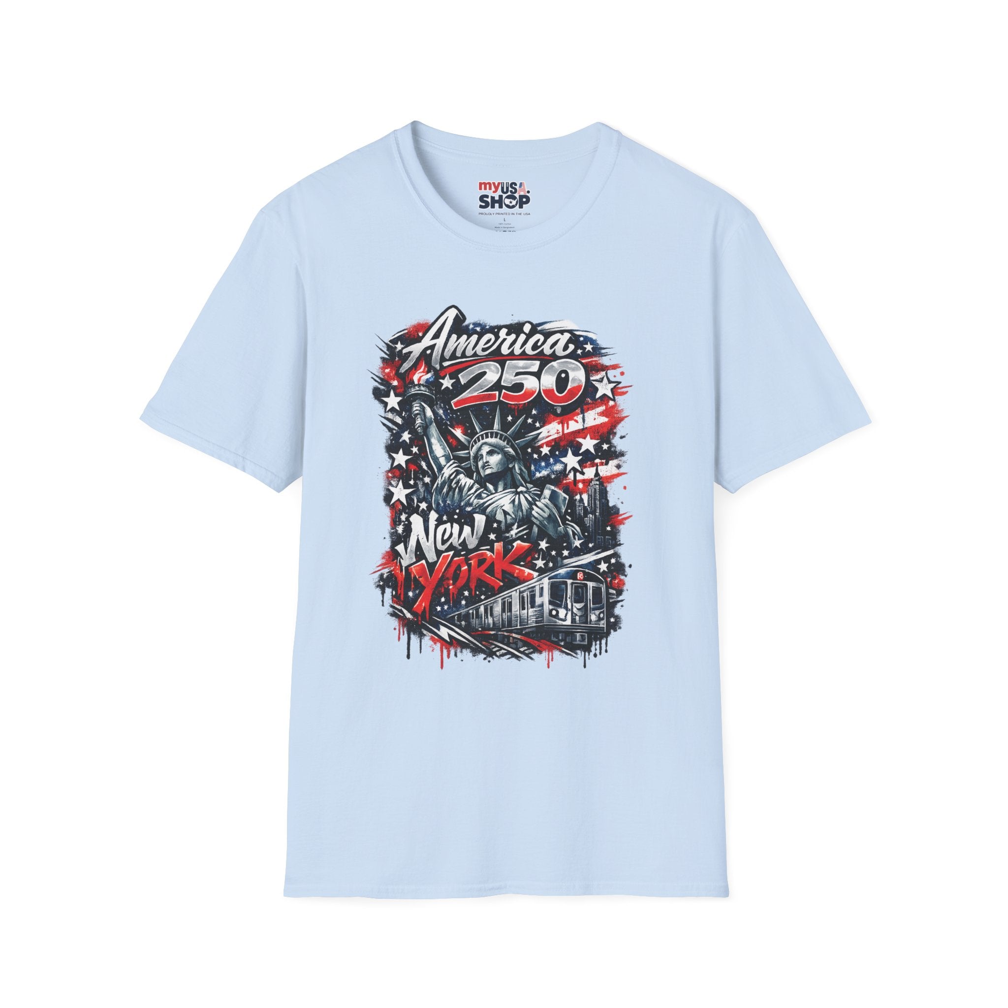 America 250 Statue of Liberty T-Shirt — Patriotic New York 250th Anniversary Tee