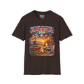 America 250 Southern California Sunset T-Shirt — Patriotic 4th of July Beach Vintage Tee