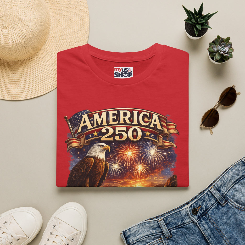America 250 Eagle Fireworks T-Shirt