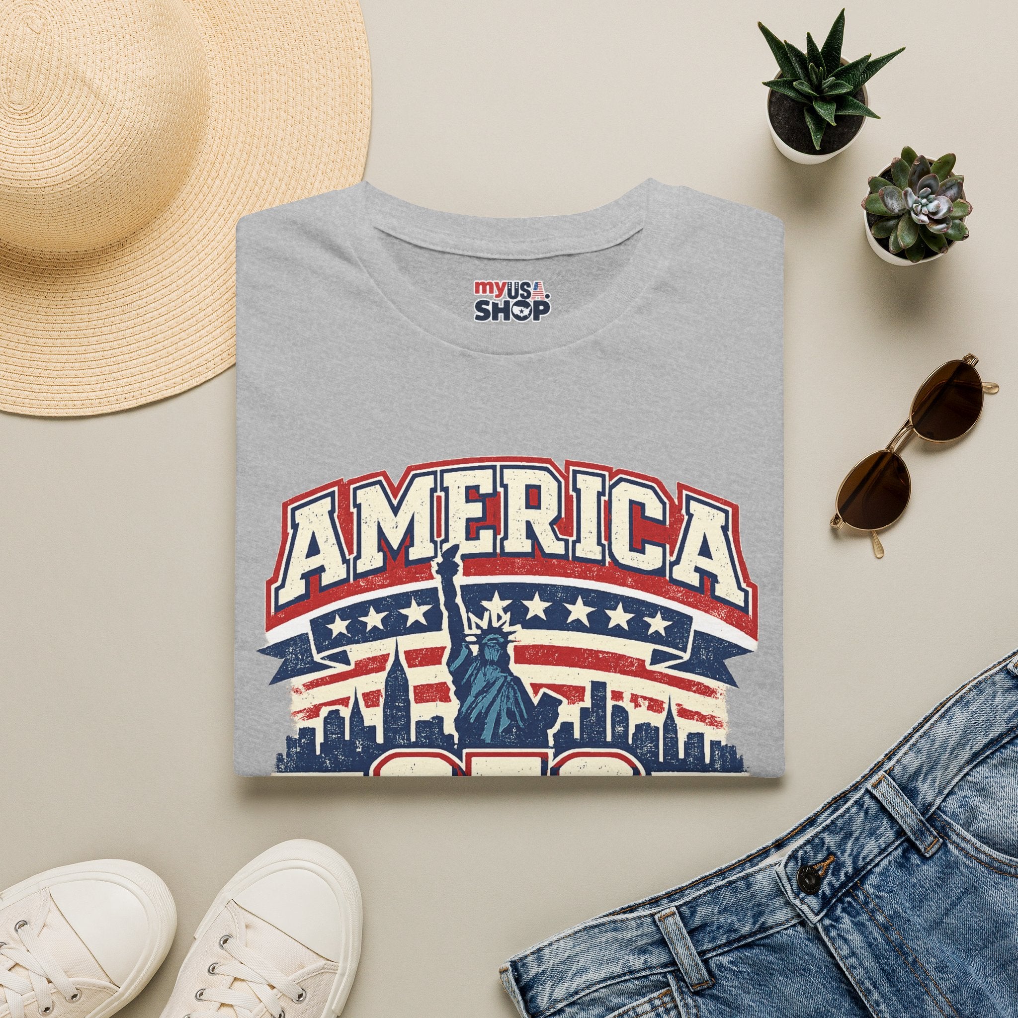 America 250 New York — 1776-2026 Patriotic Tee