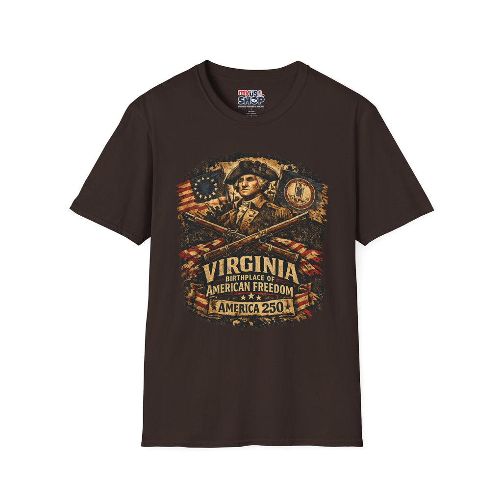 America 250 Virginia- American Freedom Tee Design
