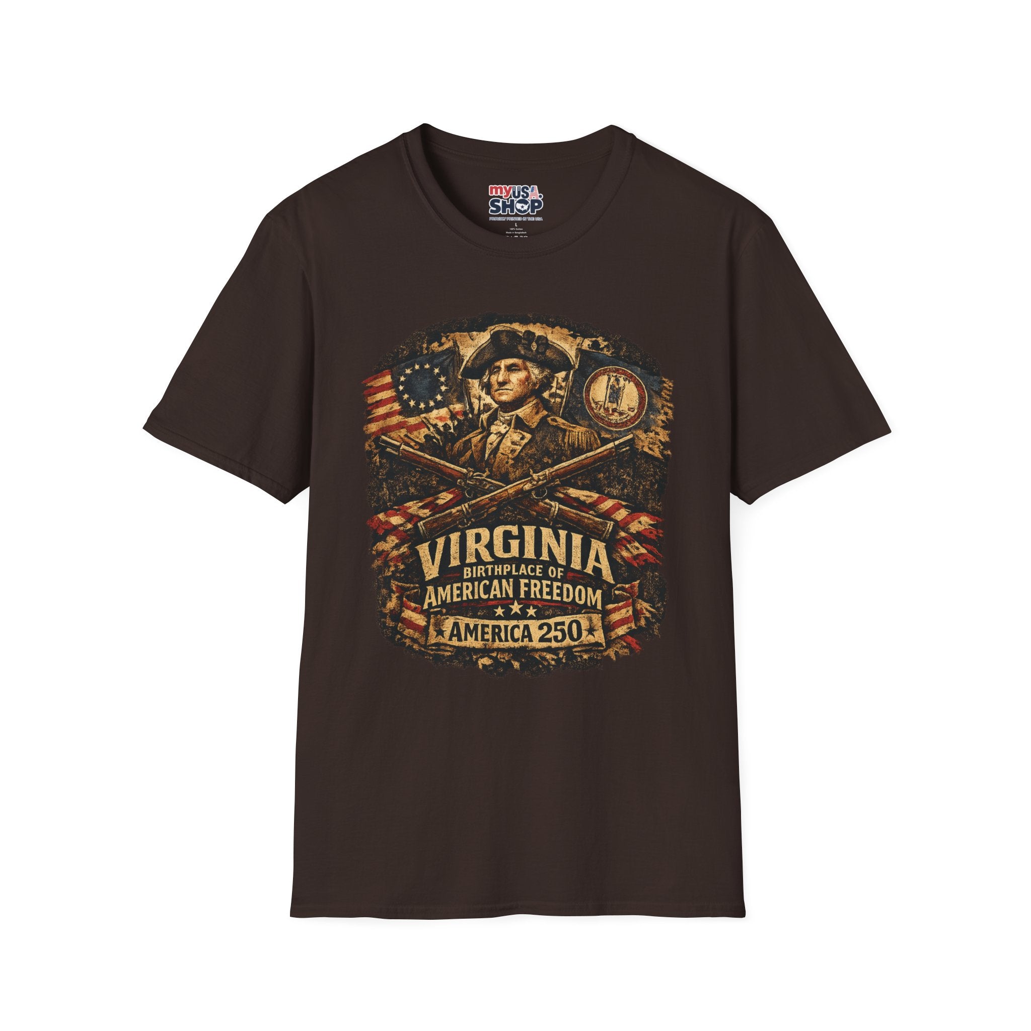 America 250 Virginia- American Freedom Tee Design
