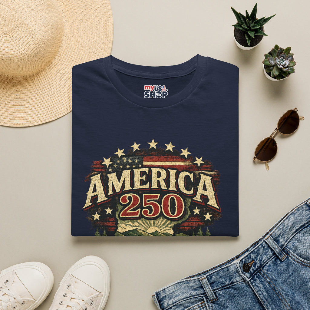 America 250 – Vermont “The Green Mountain State” Vintage Tee Design