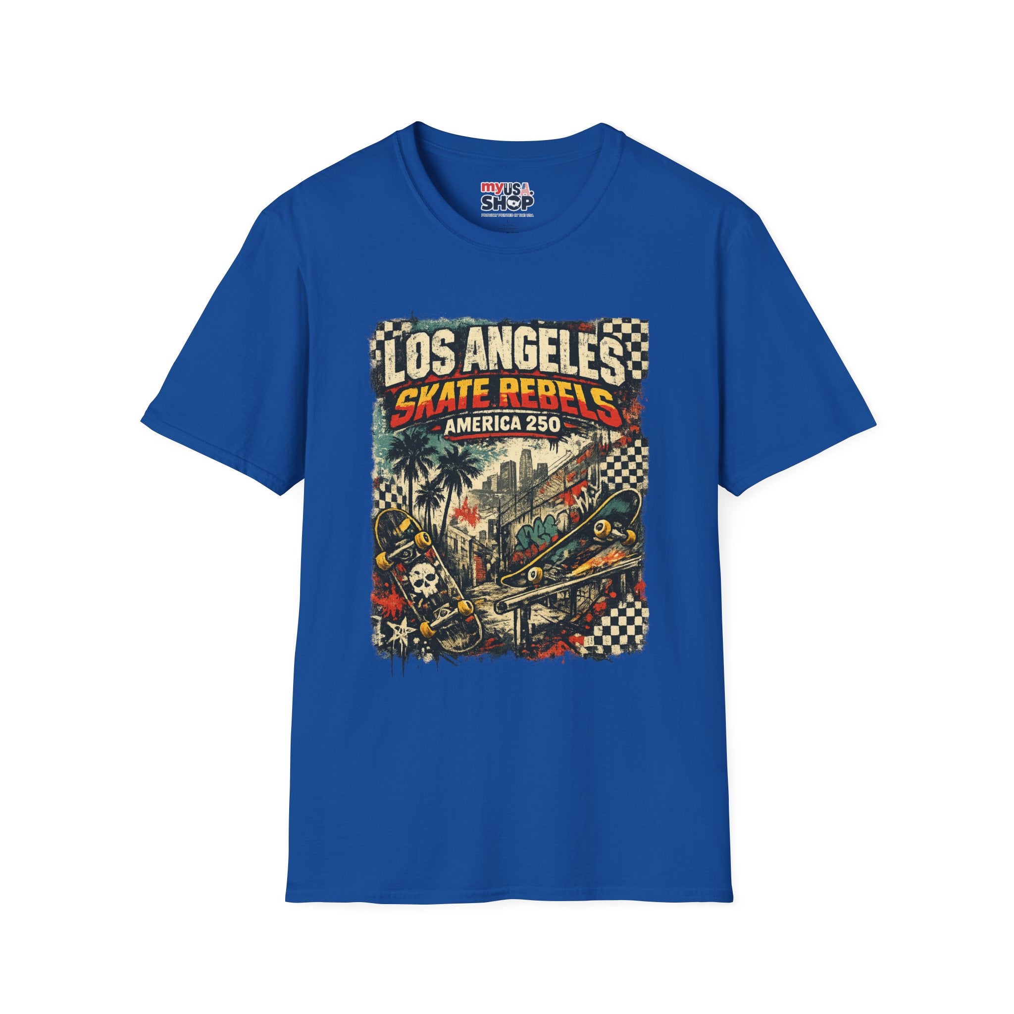 America 250 Los Angeles California La Skate Rebels Tee