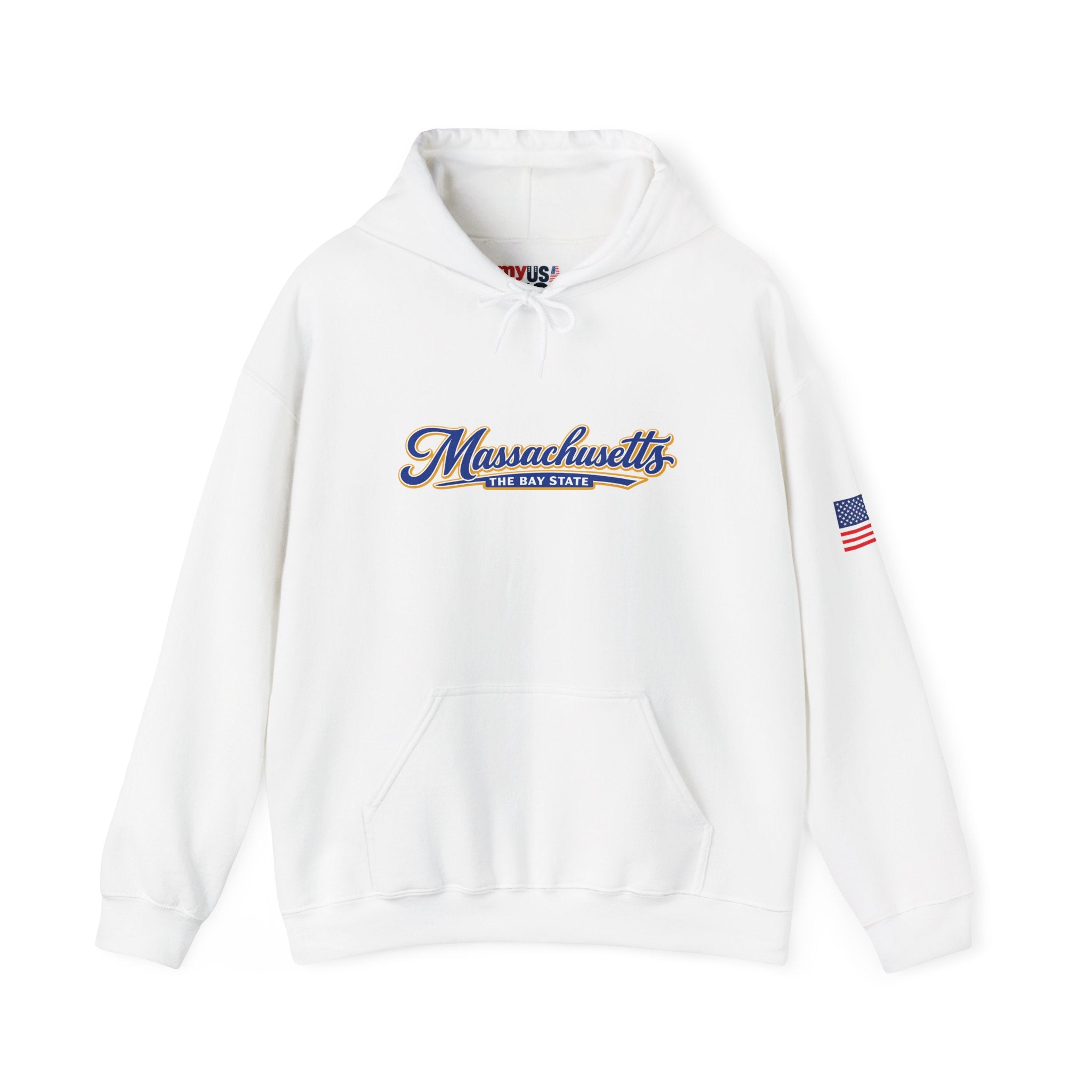 Massachusetts The Bay State Heavy Blend Hooded Sweatshirt