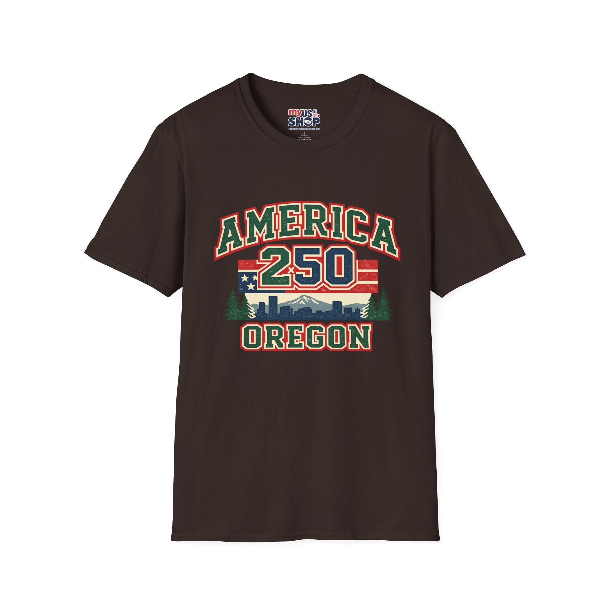 America 250 Shirt — Oregon Retro Collegiate Northwest Graphic Tee