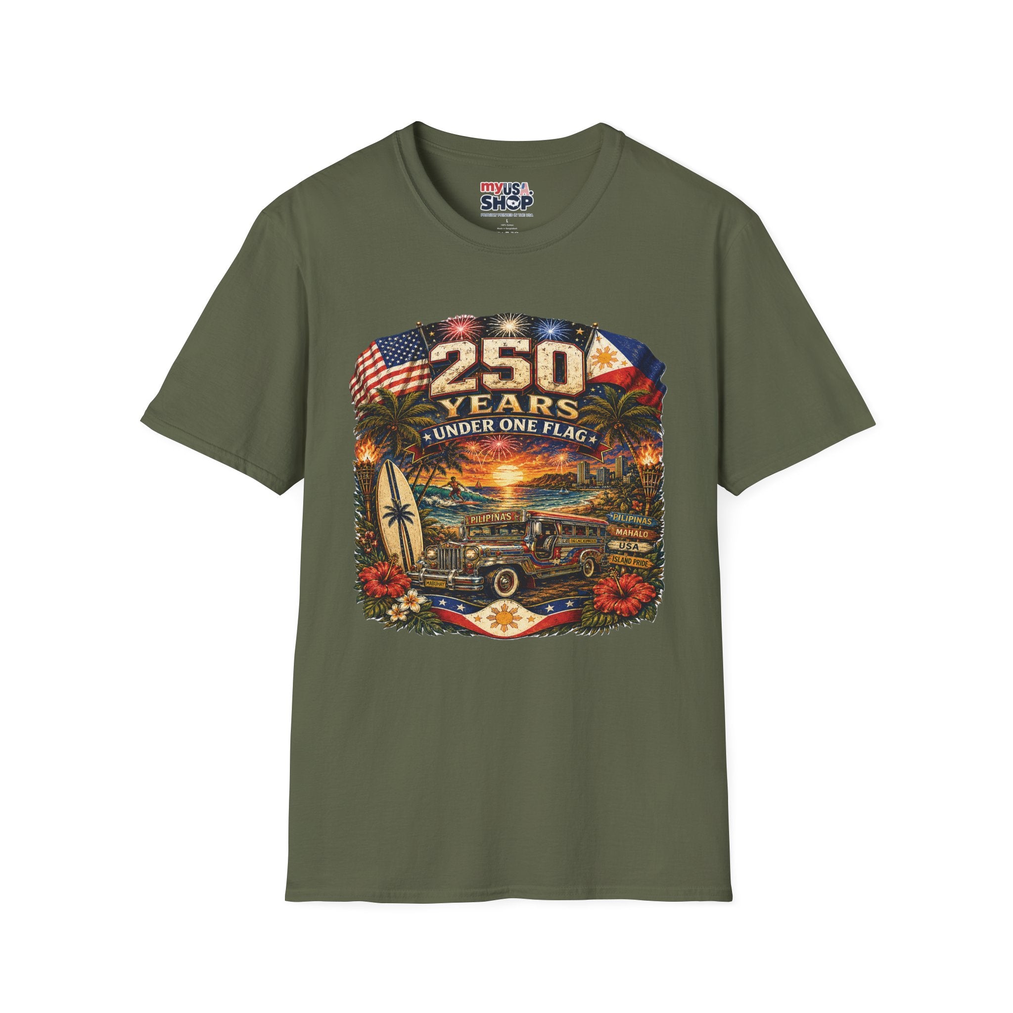 America 250 Years Under One Flag — USA & Philippines Patriotic