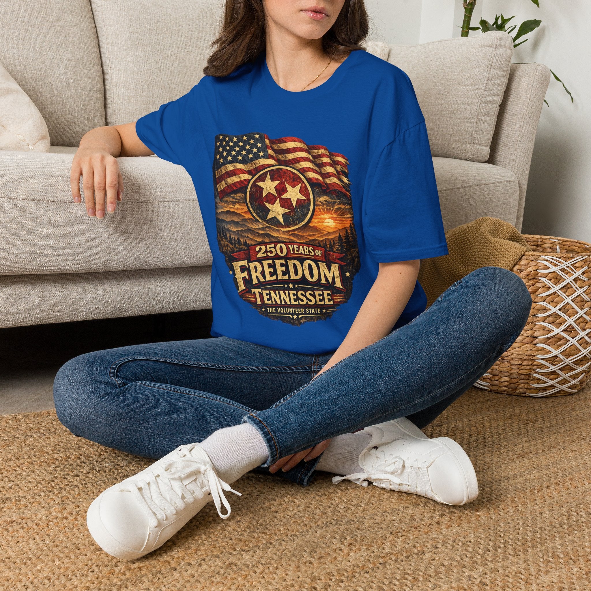 America 250 Tennessee T-Shirt — 250 Years of Freedom Patriotic Graphic Tee