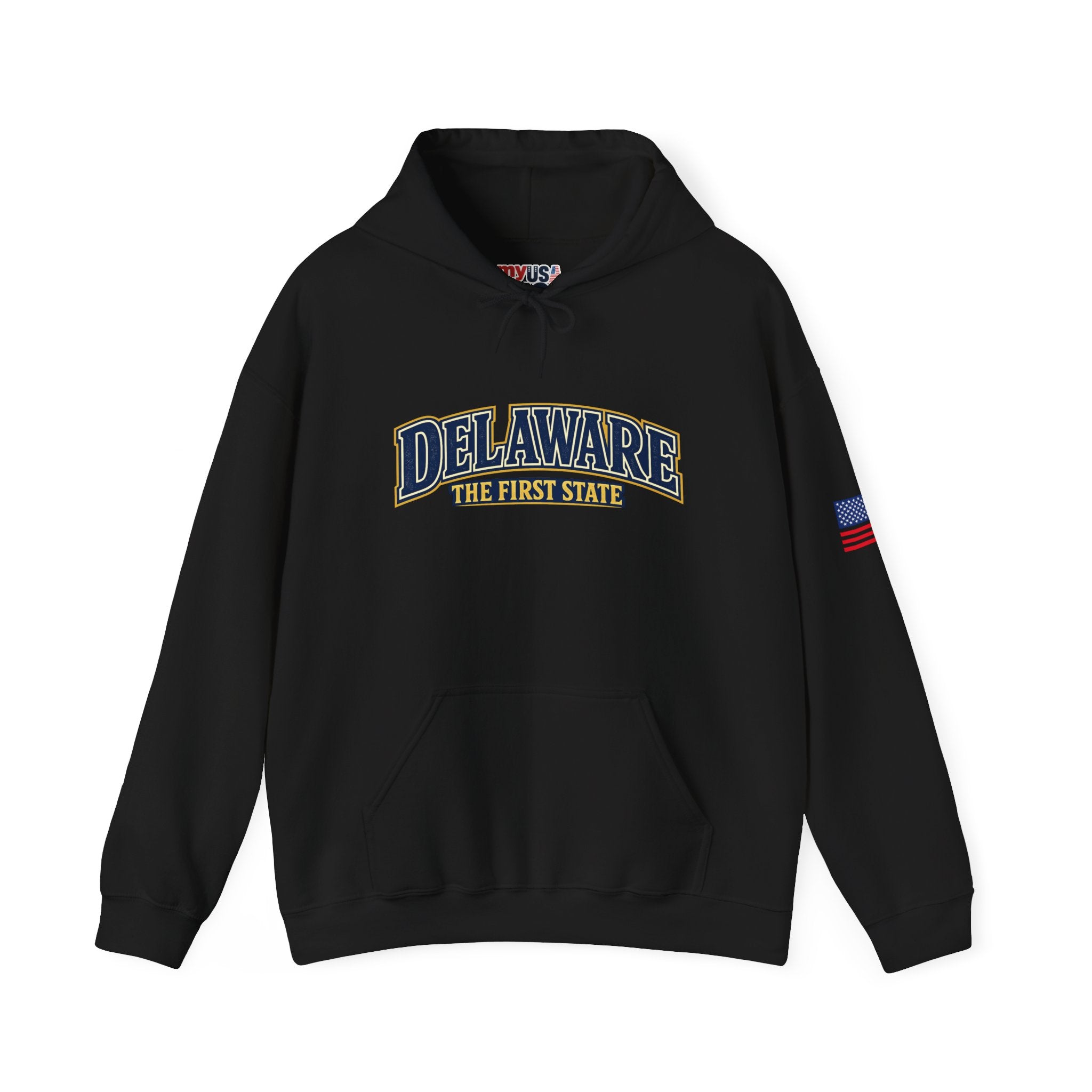 Delaware The First State Heavy Blend Hooded Sweatshirt