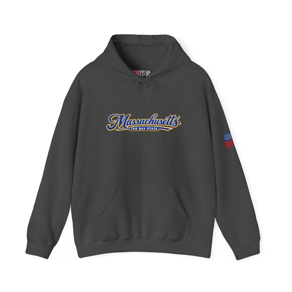 Massachusetts The Bay State Heavy Blend Hooded Sweatshirt