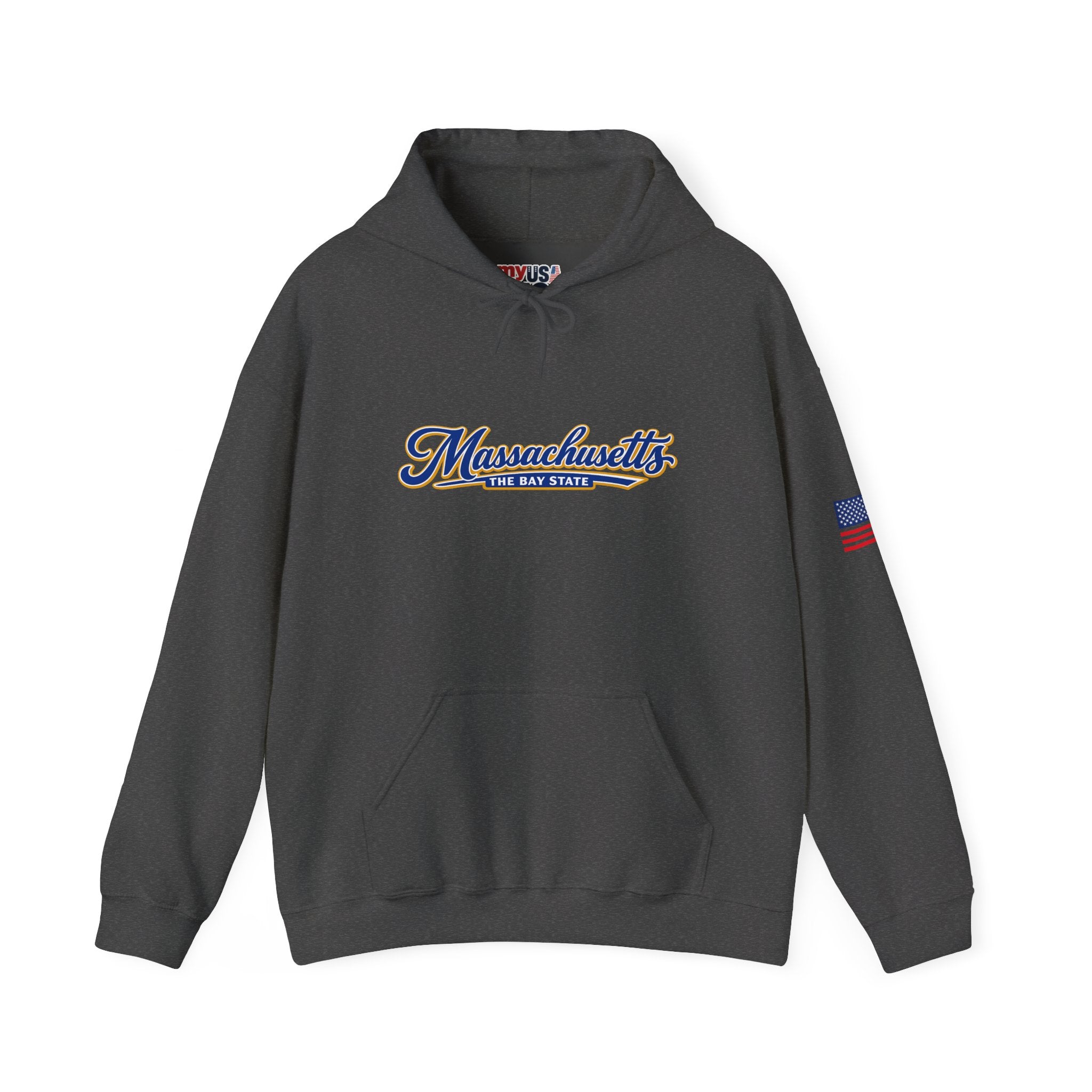 Massachusetts The Bay State Heavy Blend Hooded Sweatshirt