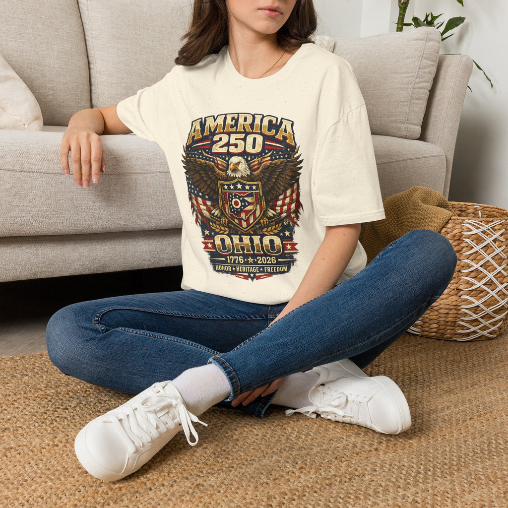 America 250 Ohio Eagle T-Shirt —1776–2026 Patriotic Tee