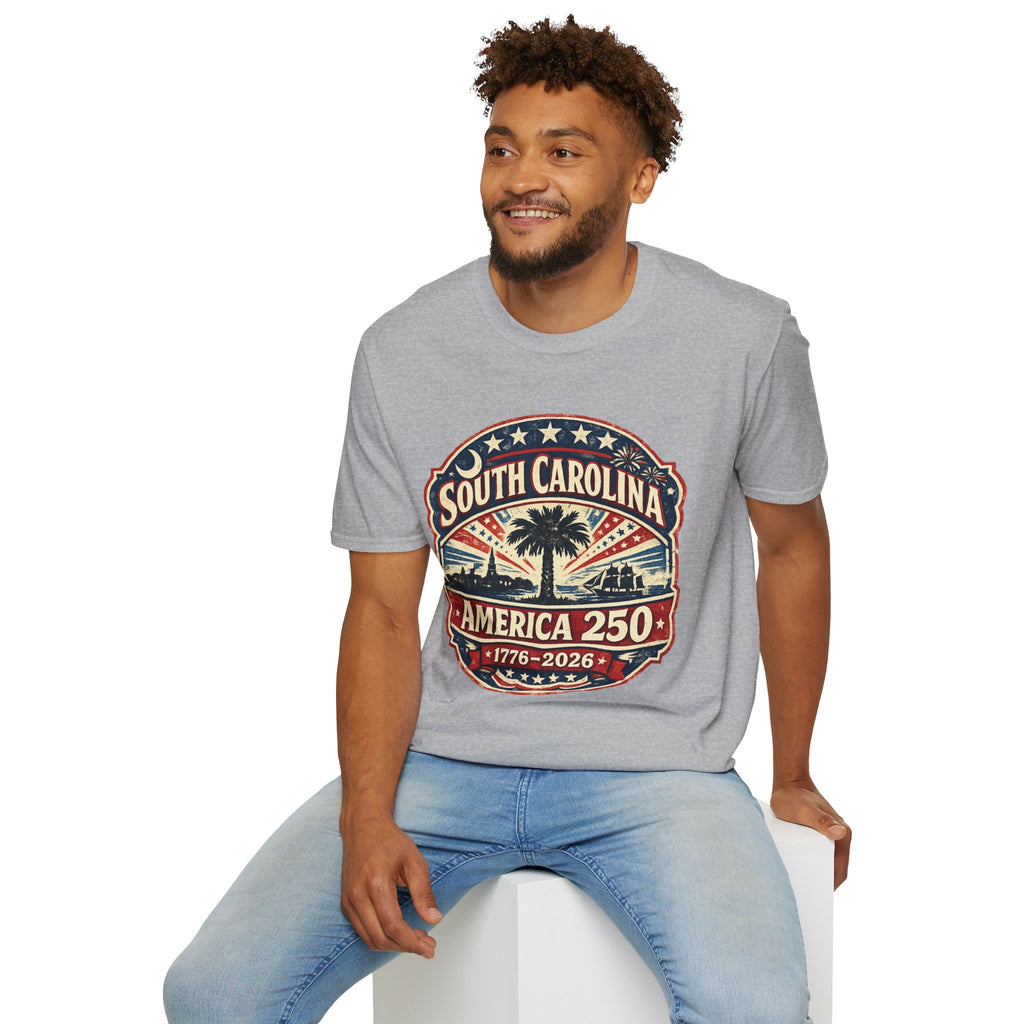 America 250 South Carolina Anniversary T-Shirt — Retro State Pride Tee